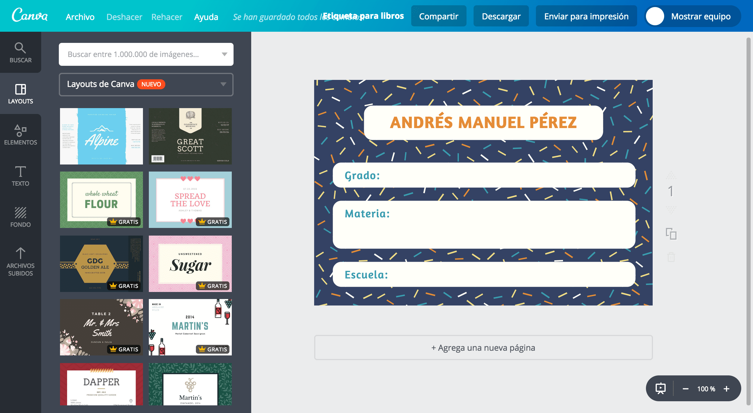 Etiquetas para libros