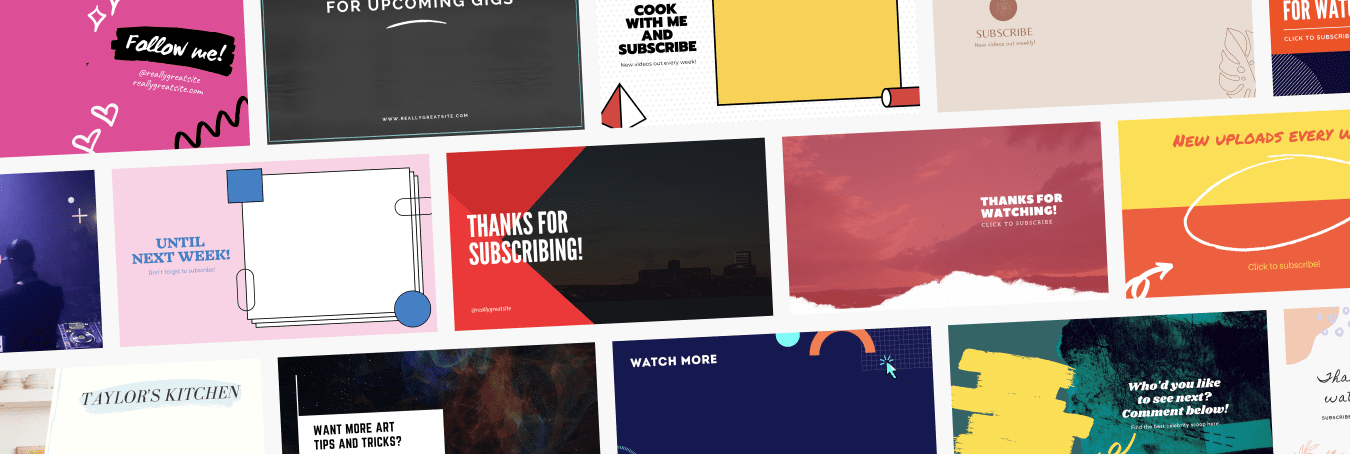 Create YouTube Outro - Banner