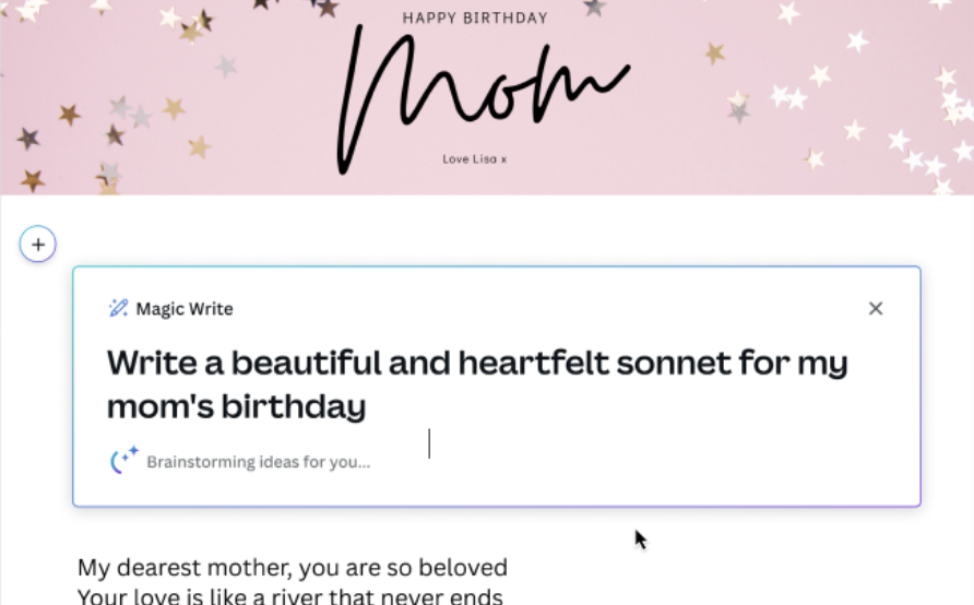 membuat puisi dengan AI - Canva