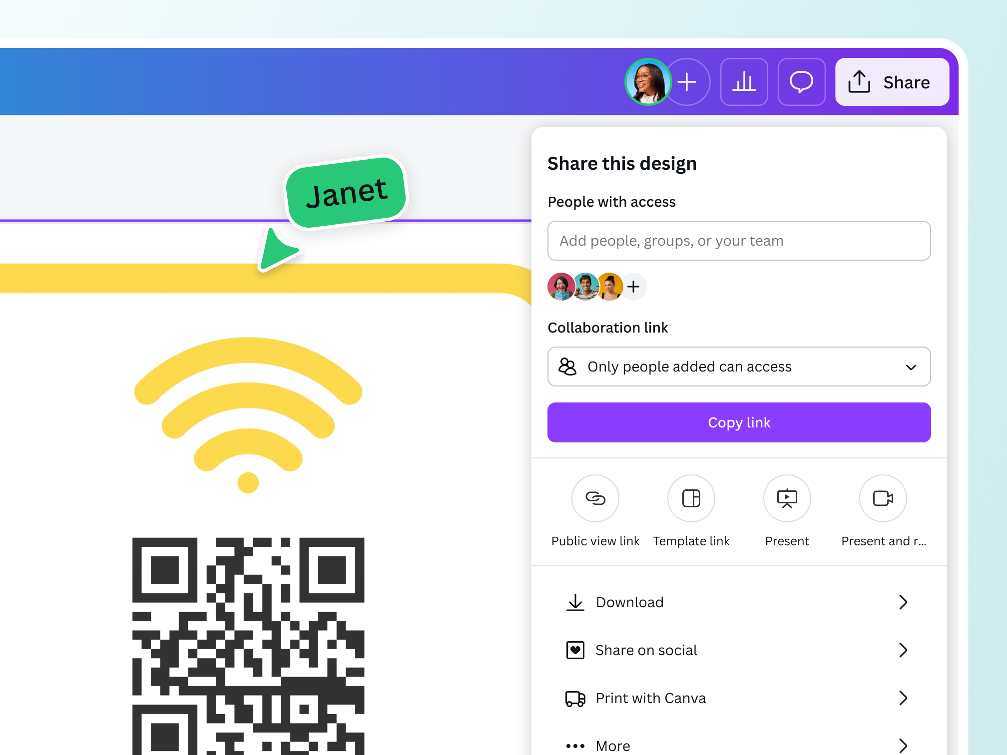 Free WiFi QR Code Generator | Canva