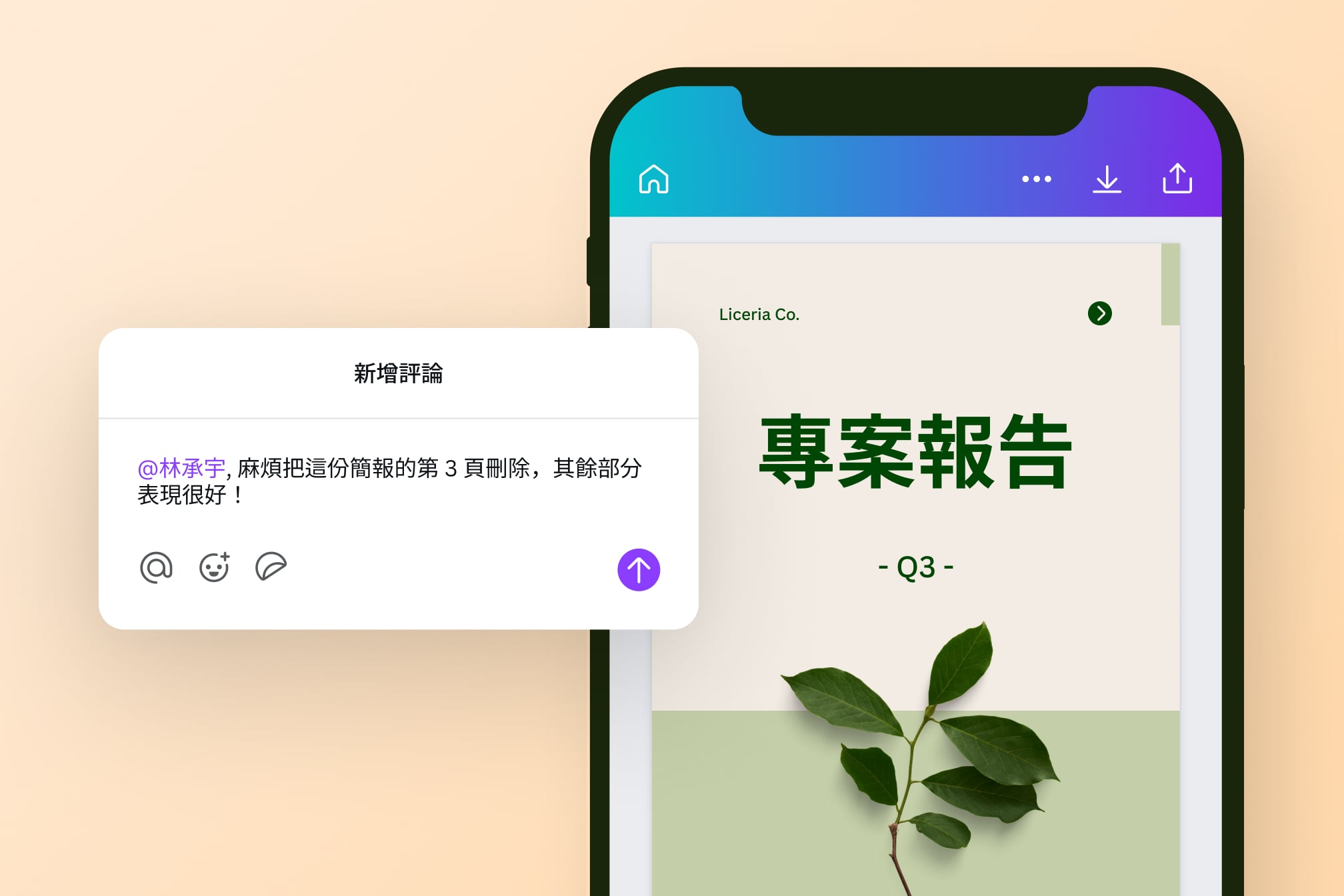 在PDF頁面加入留言