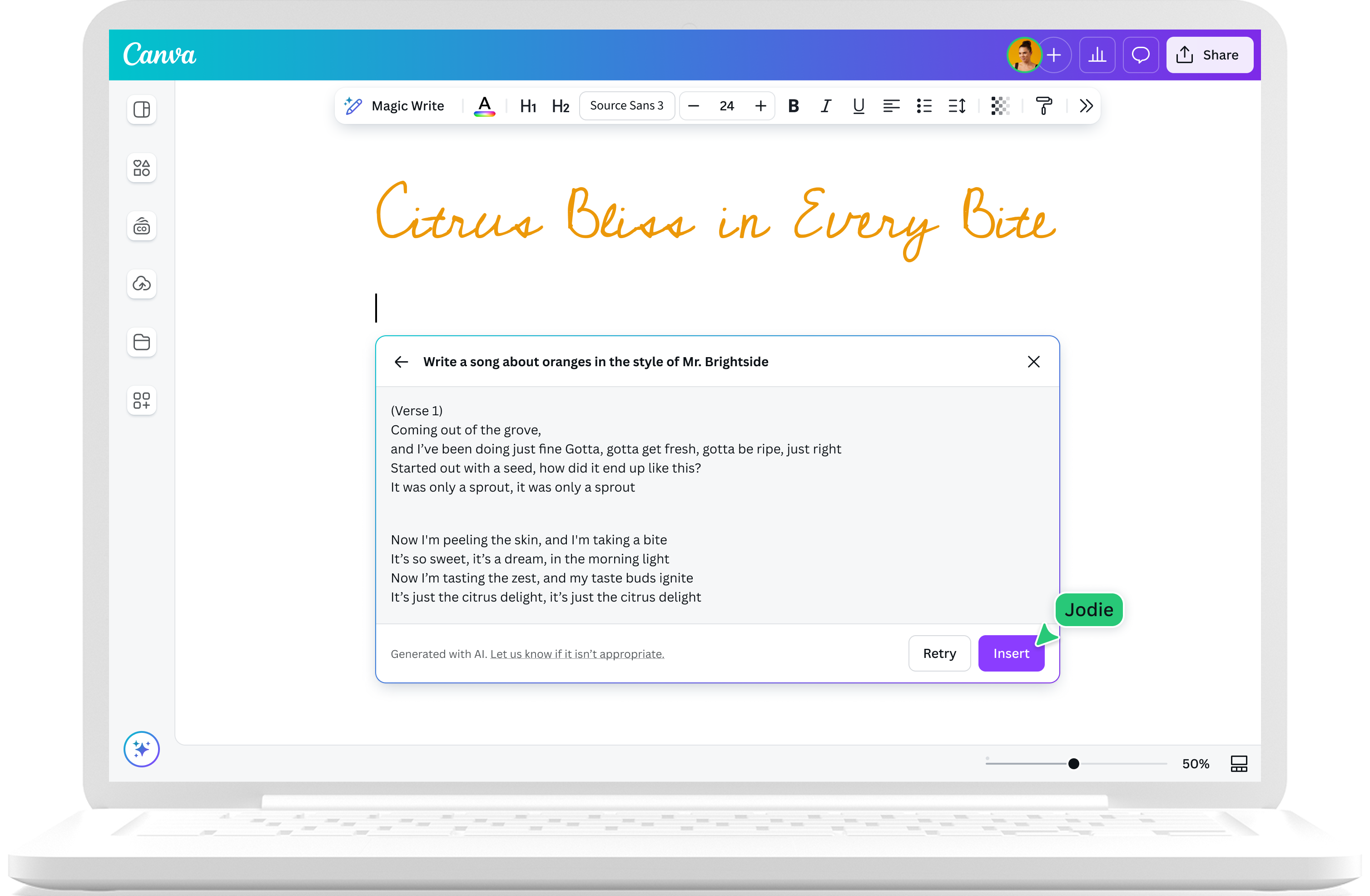 Come utilizzare il nostro generatore di testi canzoni AI