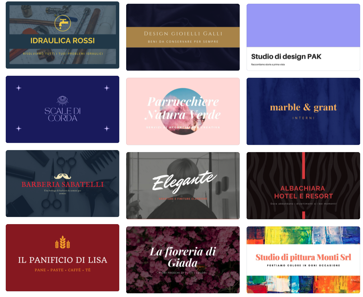 Creare biglietti da visita con Canva Creare biglietti da visita