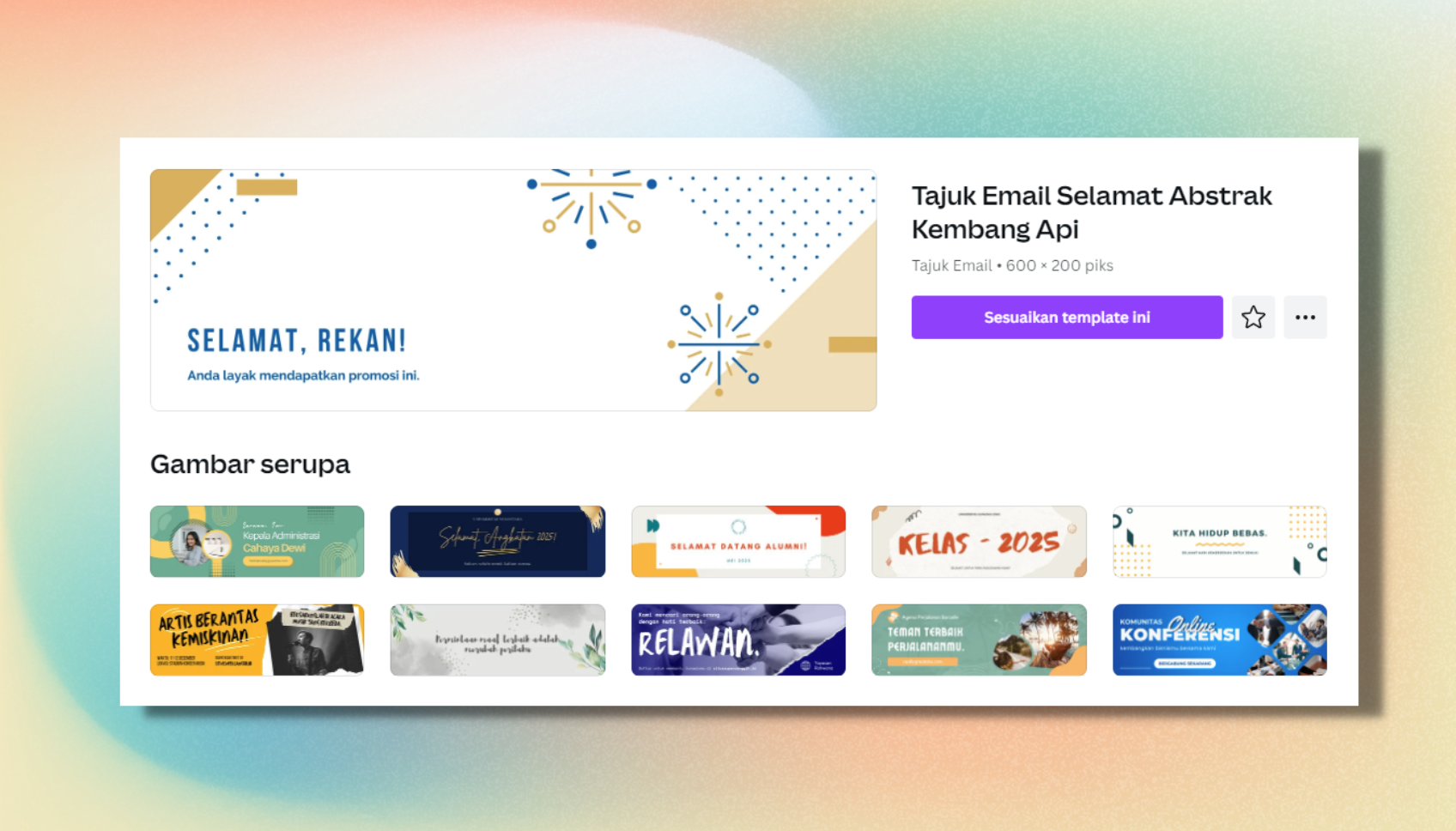 membuat header email Canva