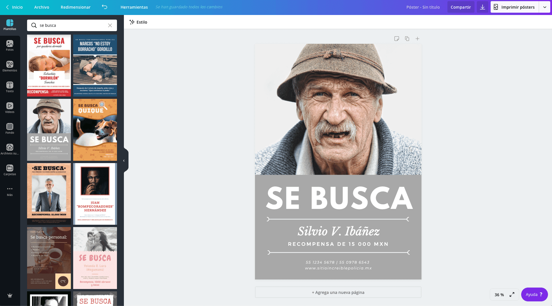 Carteles de "Se busca"