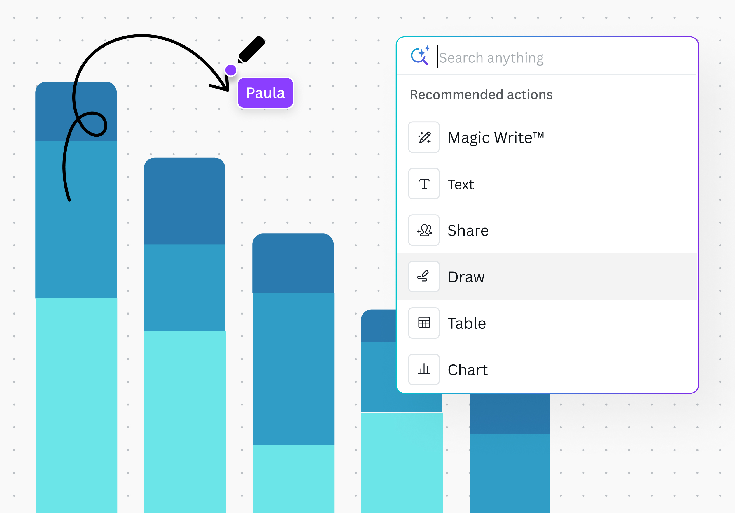 Sketch your strategy map using Draw
