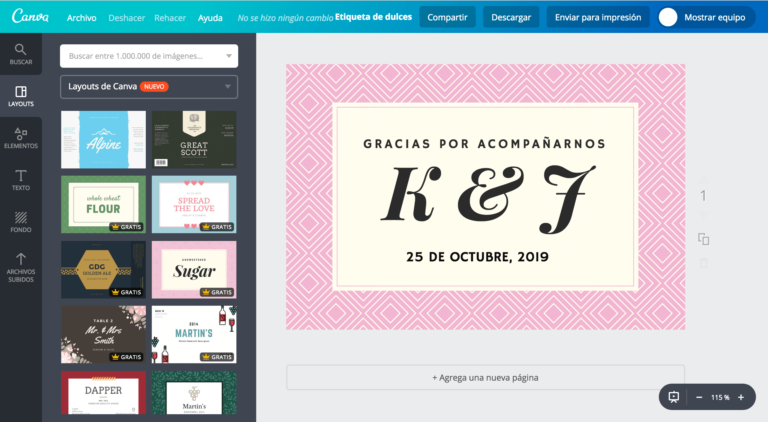 Etiquetas para dulces Etiquetas para dulces