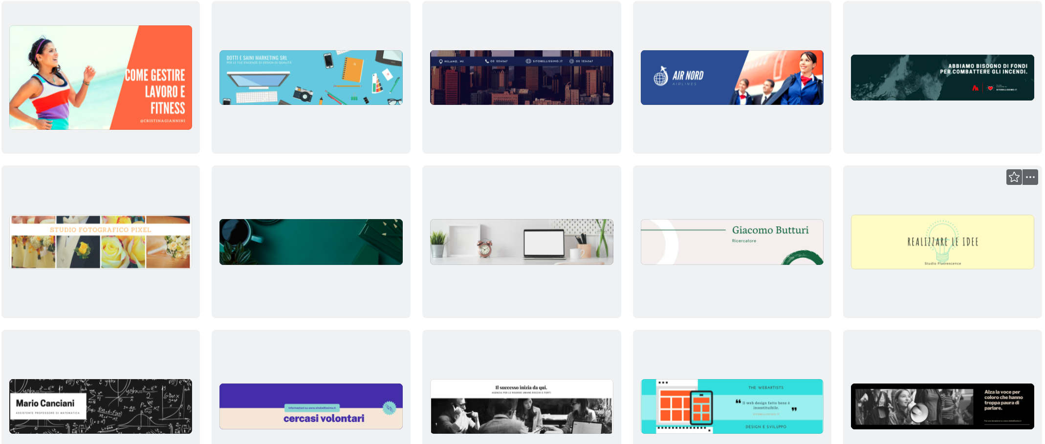 Creazione copertina Linkedin Canva