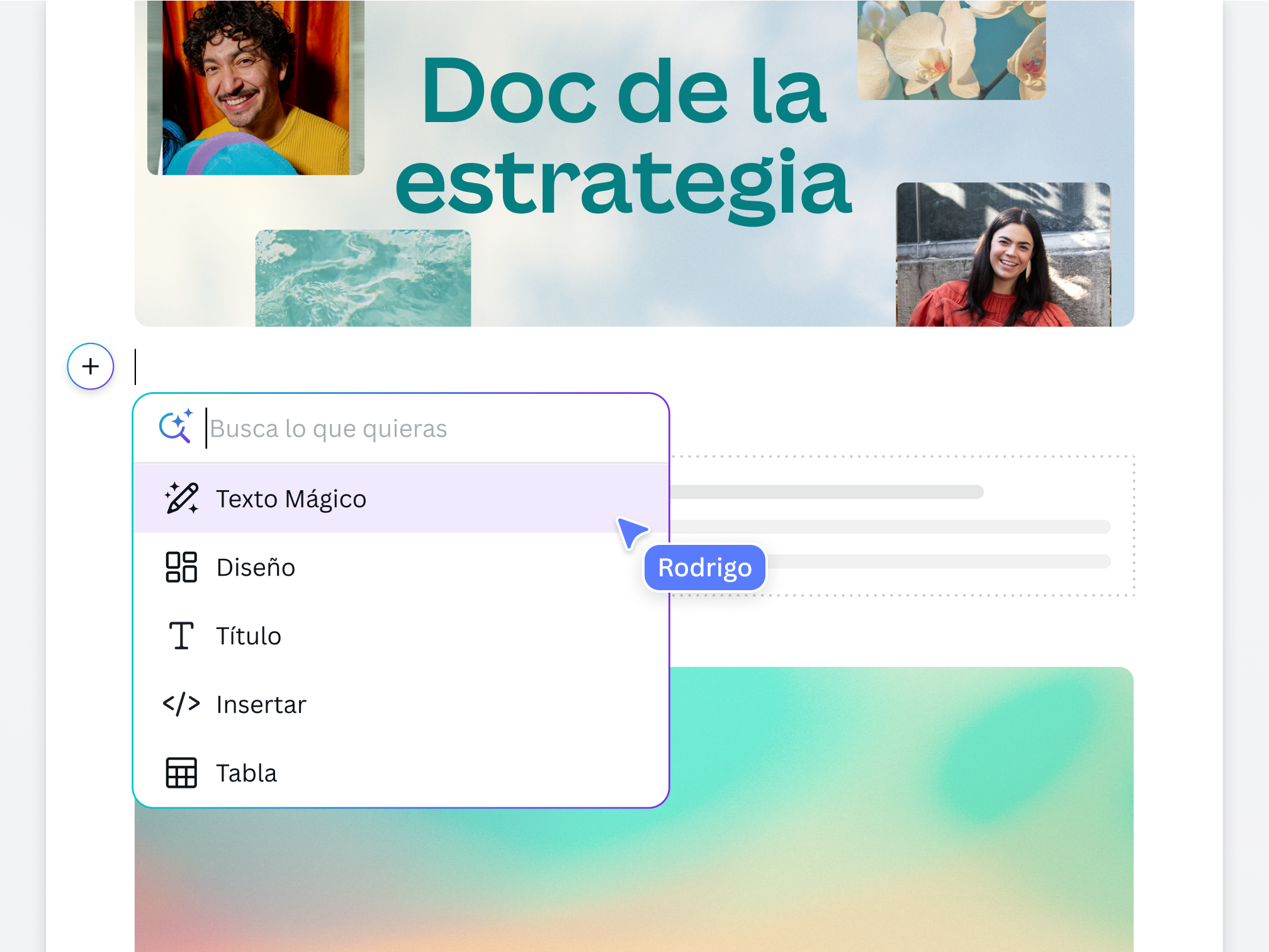Usa Texto Mágico en Canva Docs