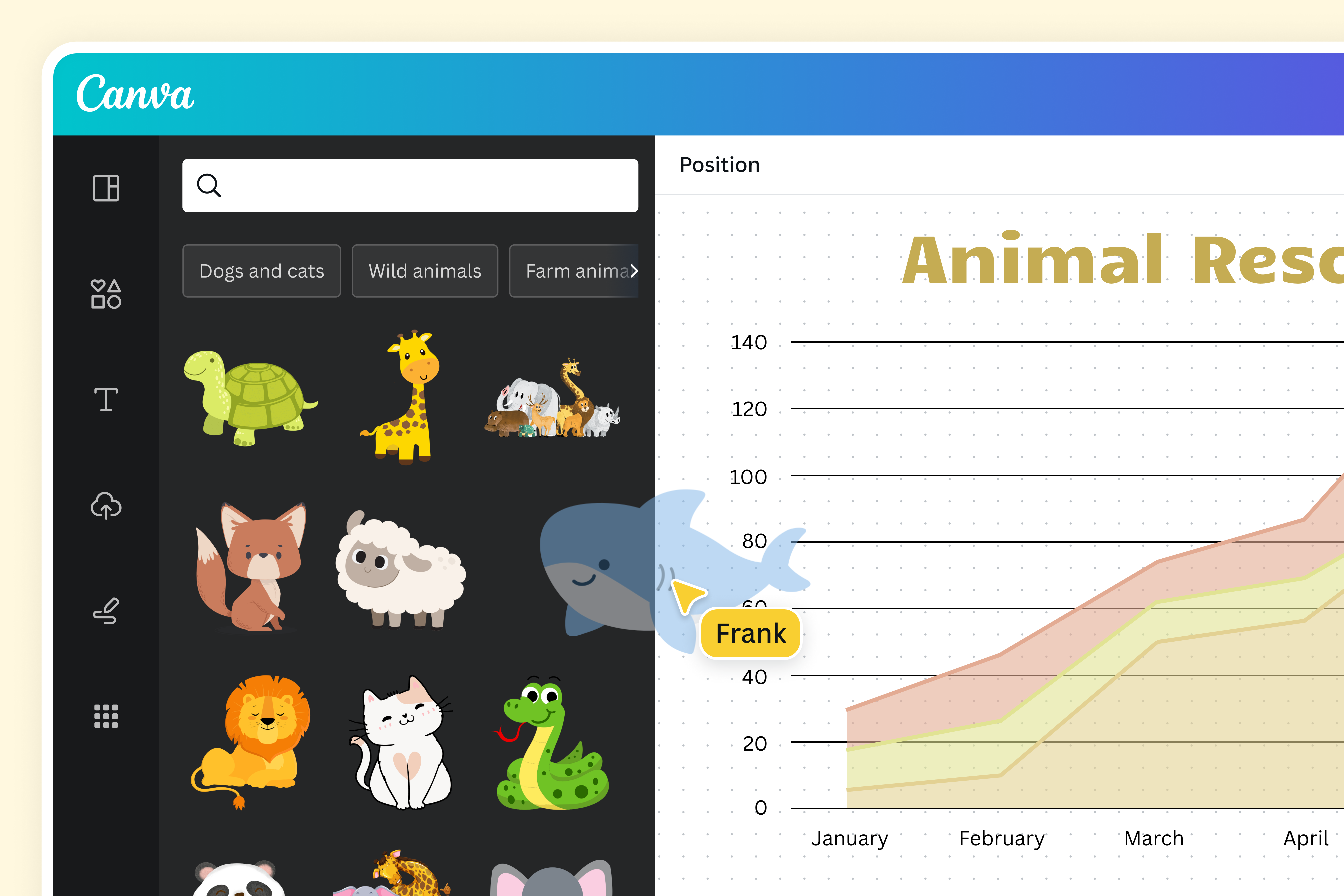 Add visual elements to your Area Charts