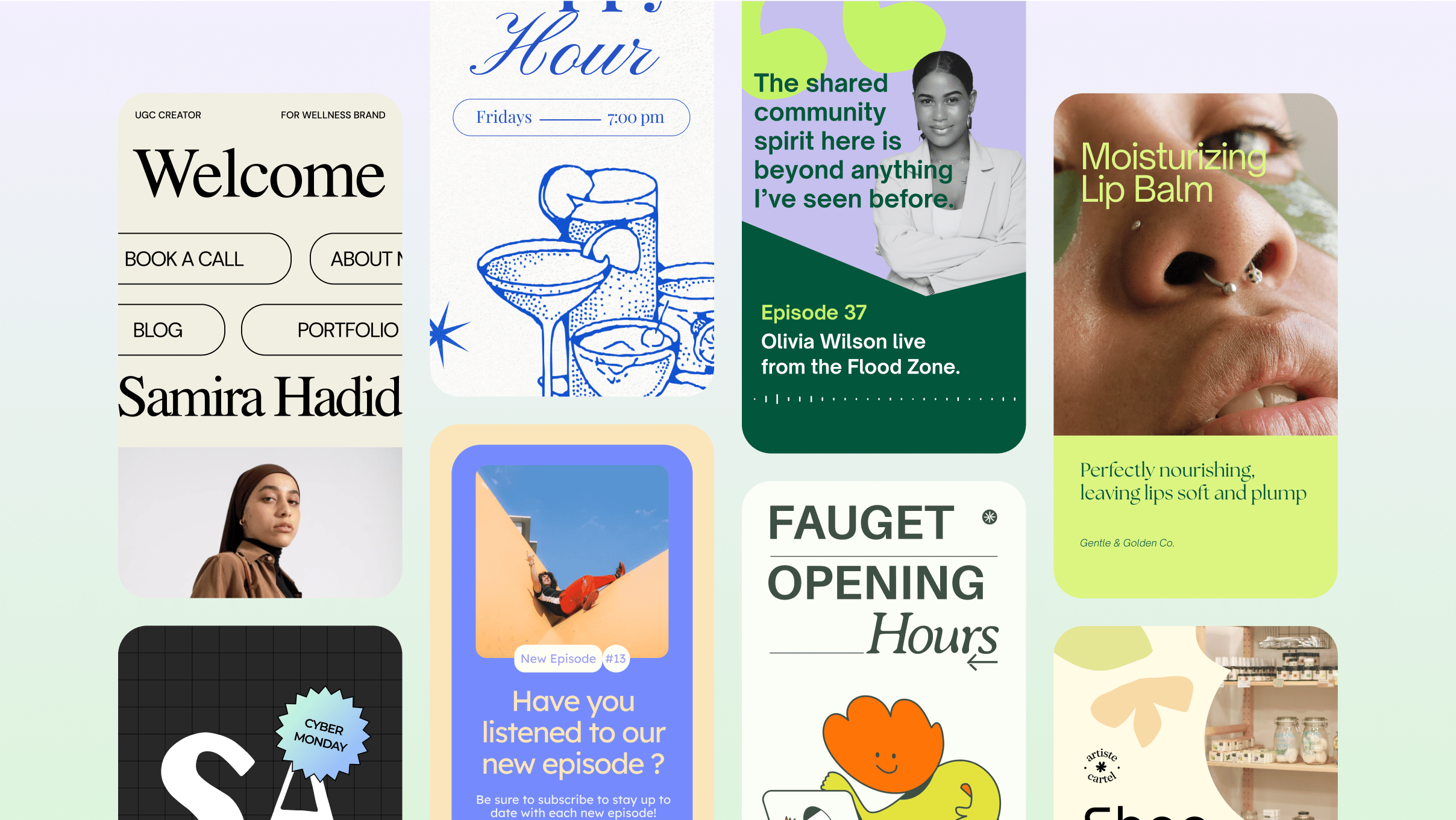 Instagram posts in Canva