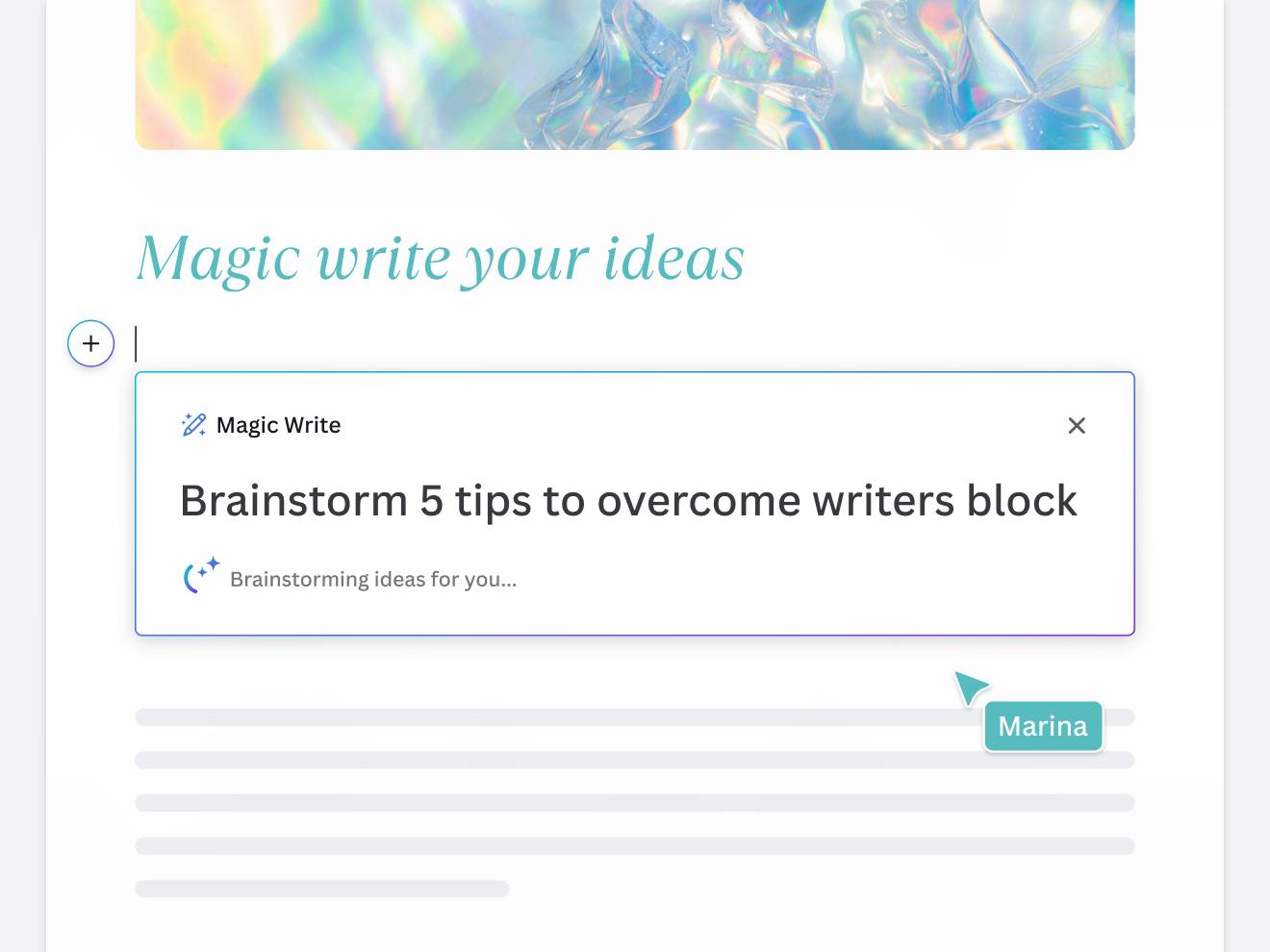 Magic Write: AI Text Generator & AI Writer | Canva