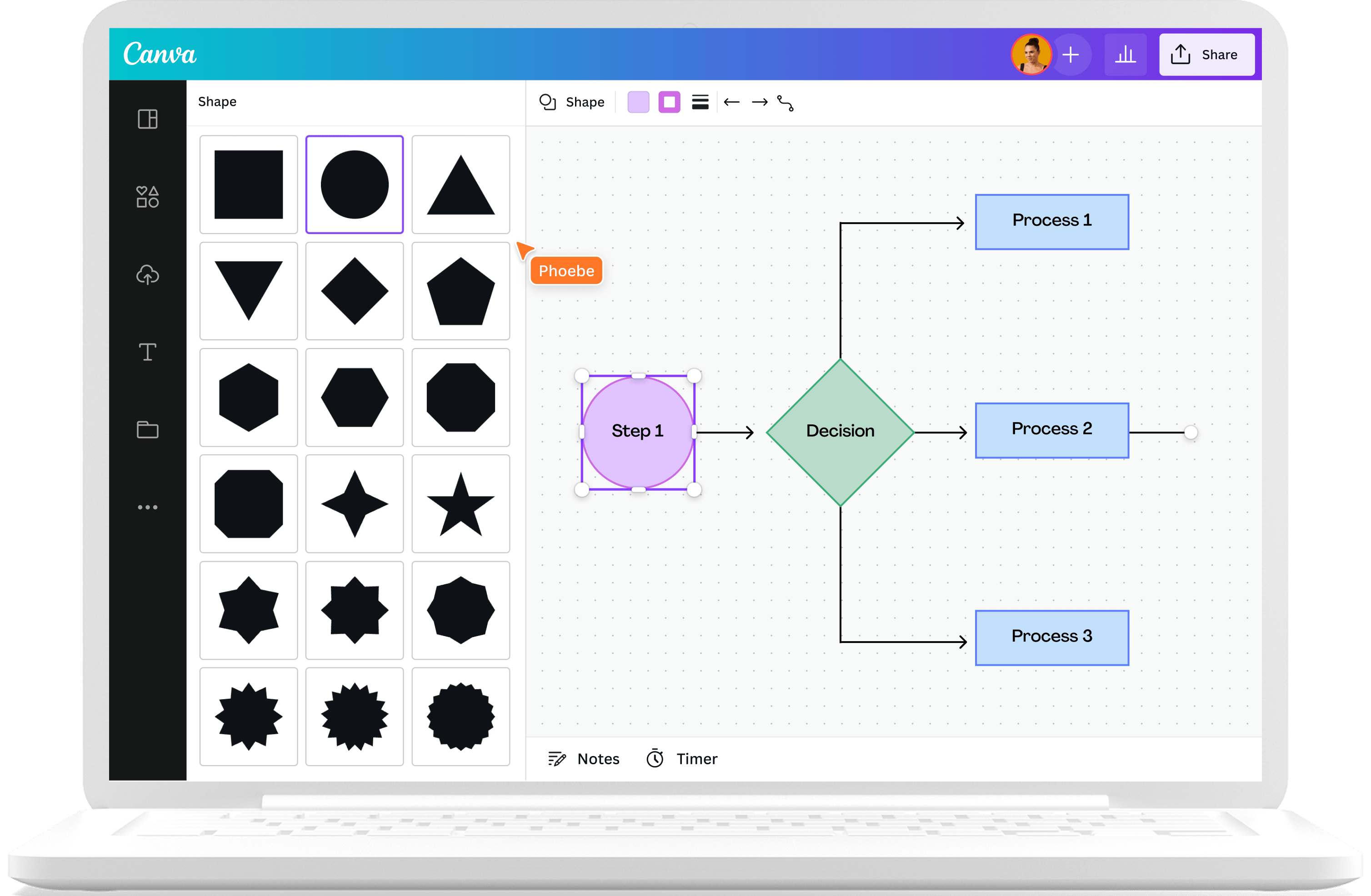 Desenhar linhas, formas, diagramas e muito mais no Canva – Central de ...