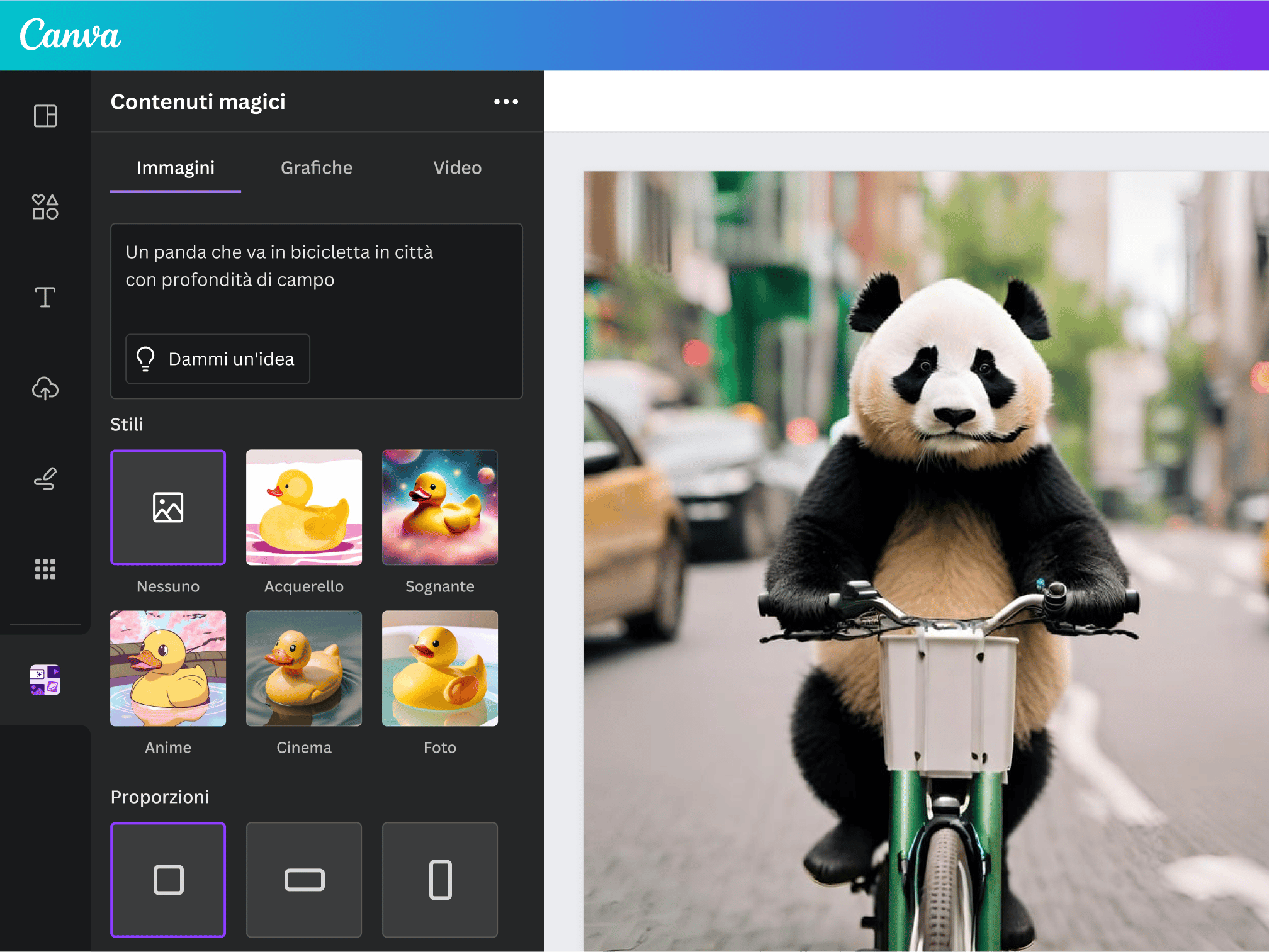 Generatore immagini AI gratis: crea con intelligenza artificiale | Canva