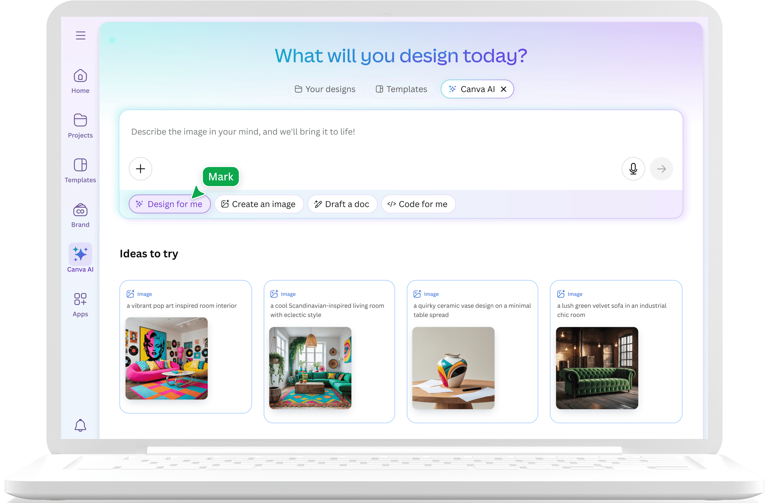 Canva AI Tool Screenshot