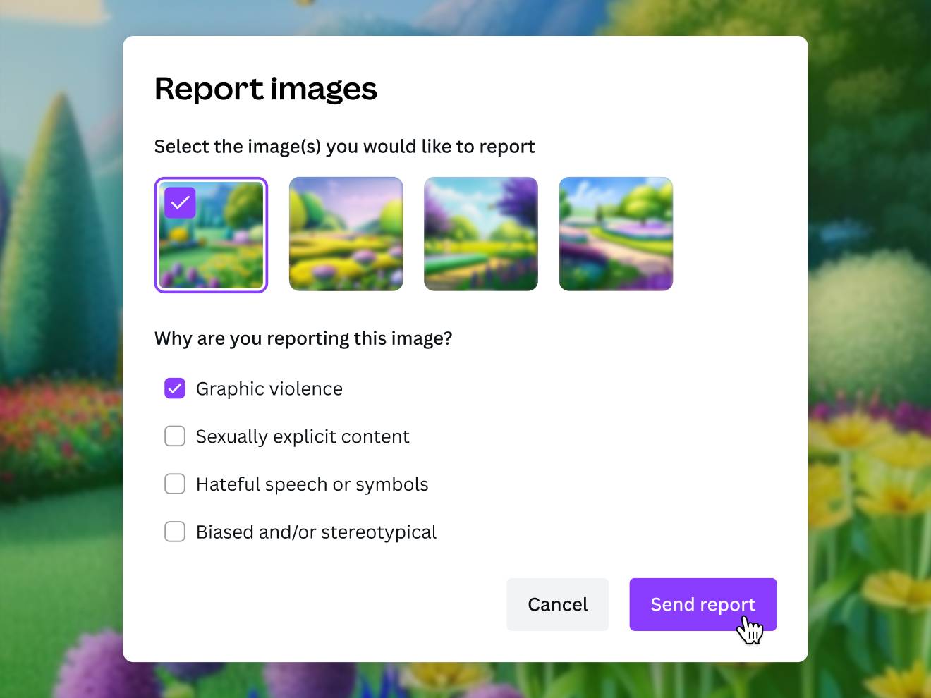 Preview of AI Image Generator's Safety Measures