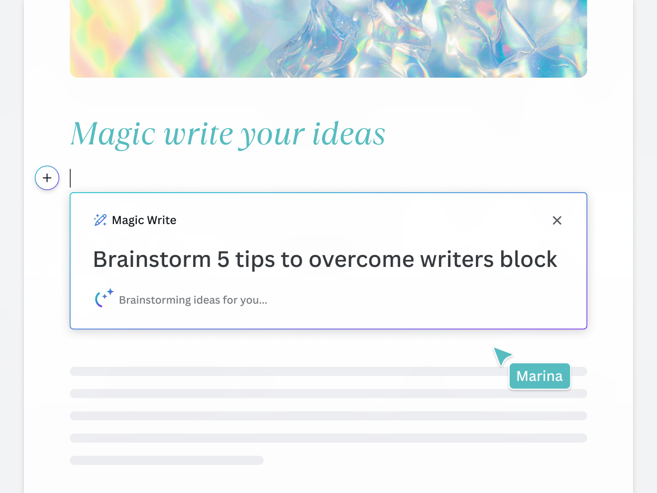 Magic Write: AI Text Generator & AI Writer