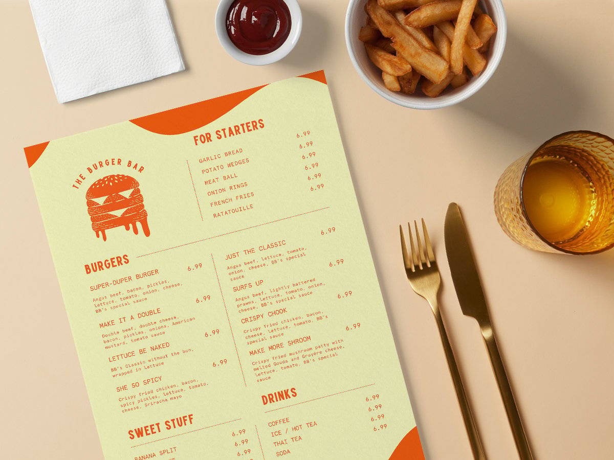 Design & print restaurant & takeout menus online | Canva