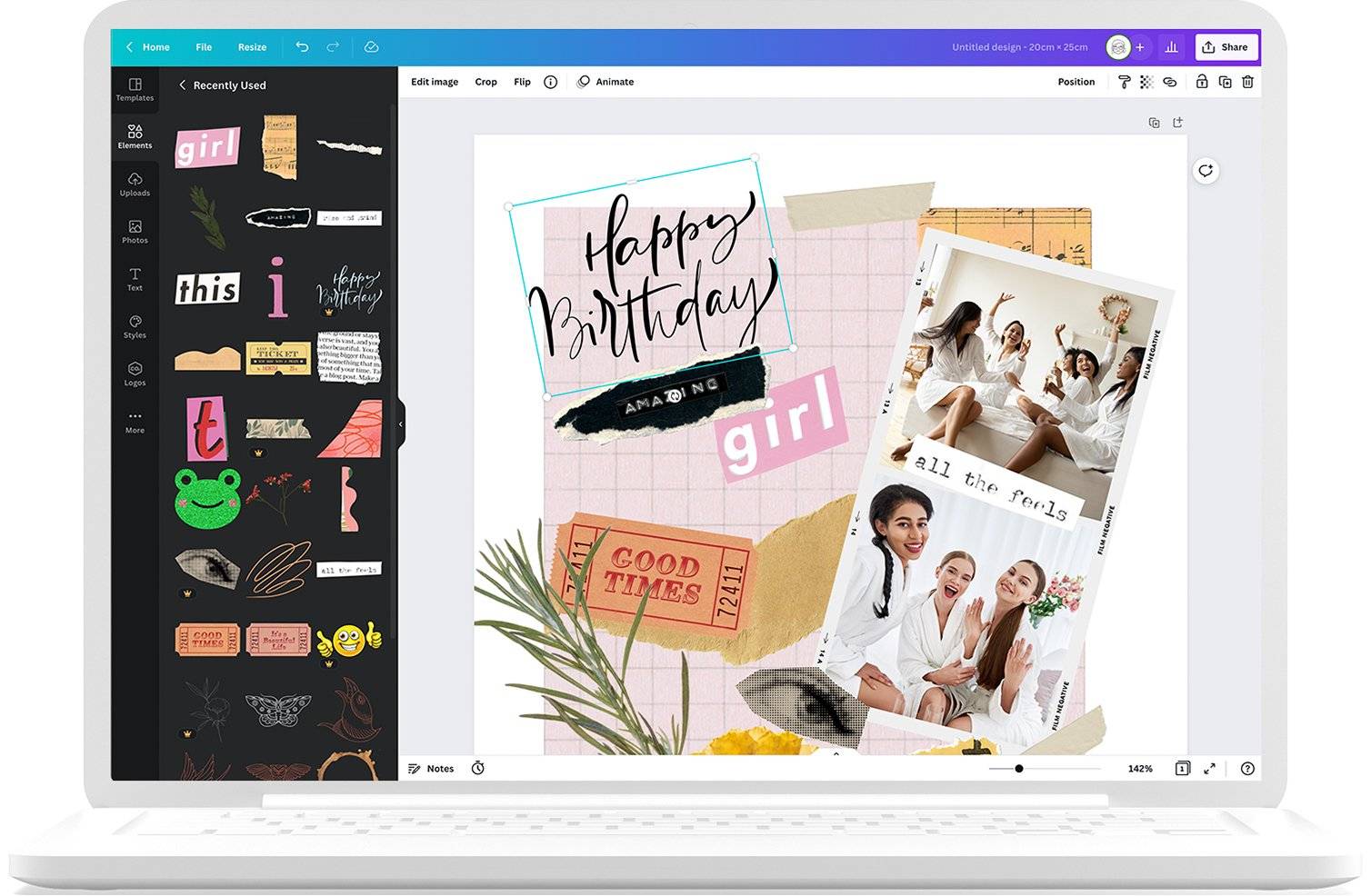 Create online photo collages 