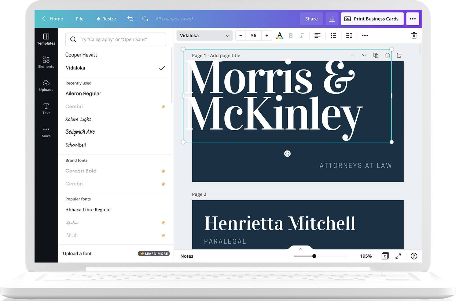 How to design and print your own business cards