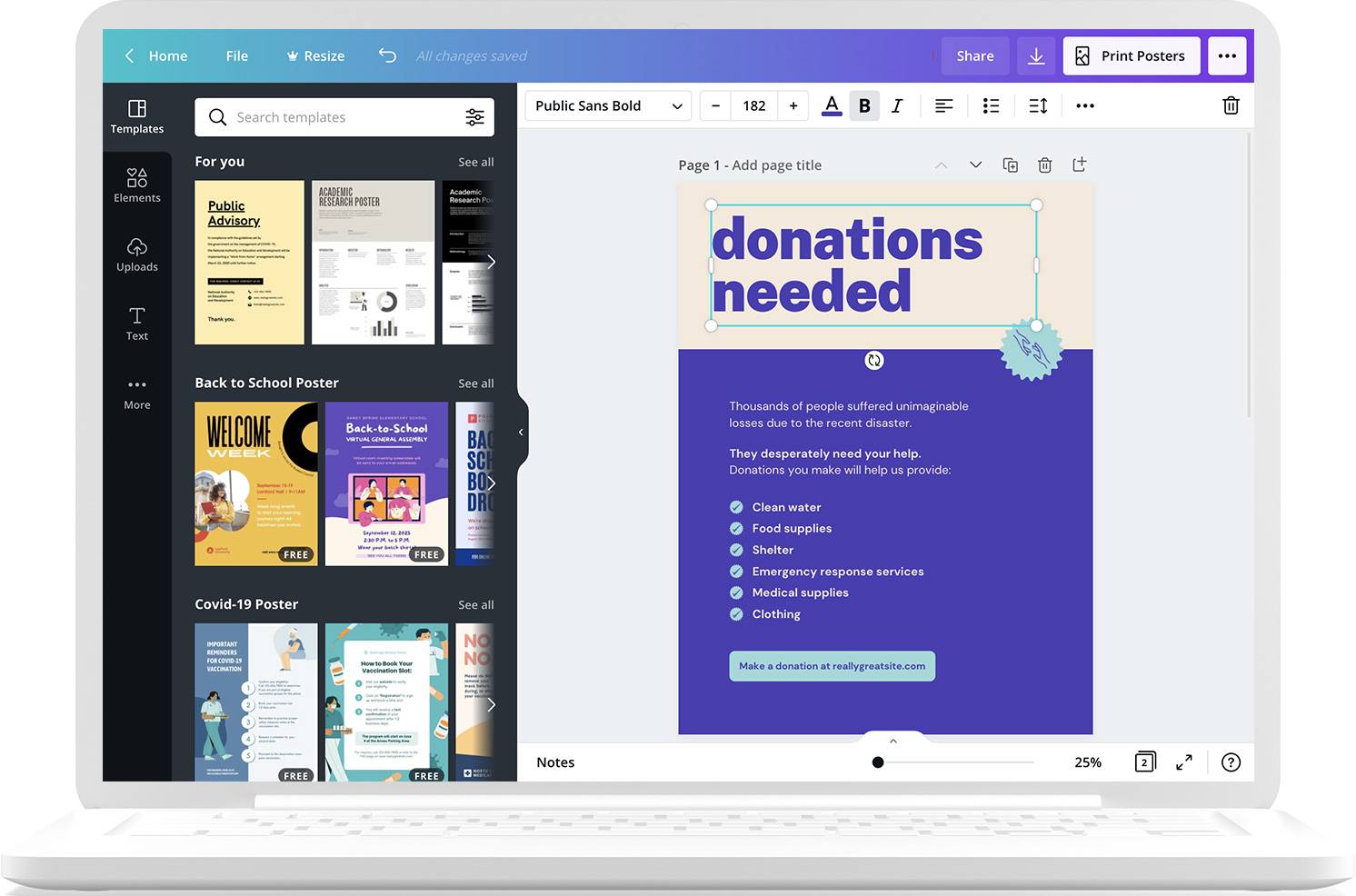 How to design and print your posters