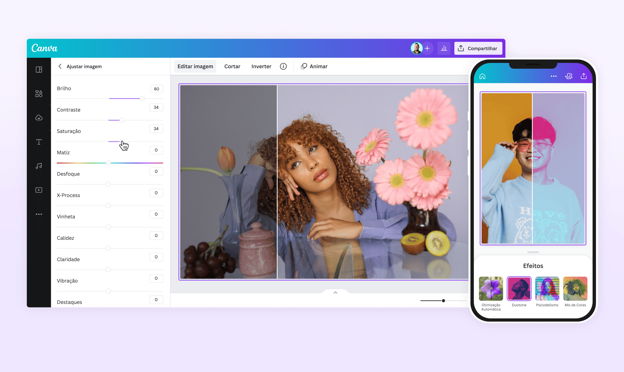 Editor de fotos online gratuito: edição de imagens fácil e gratuita - Canva