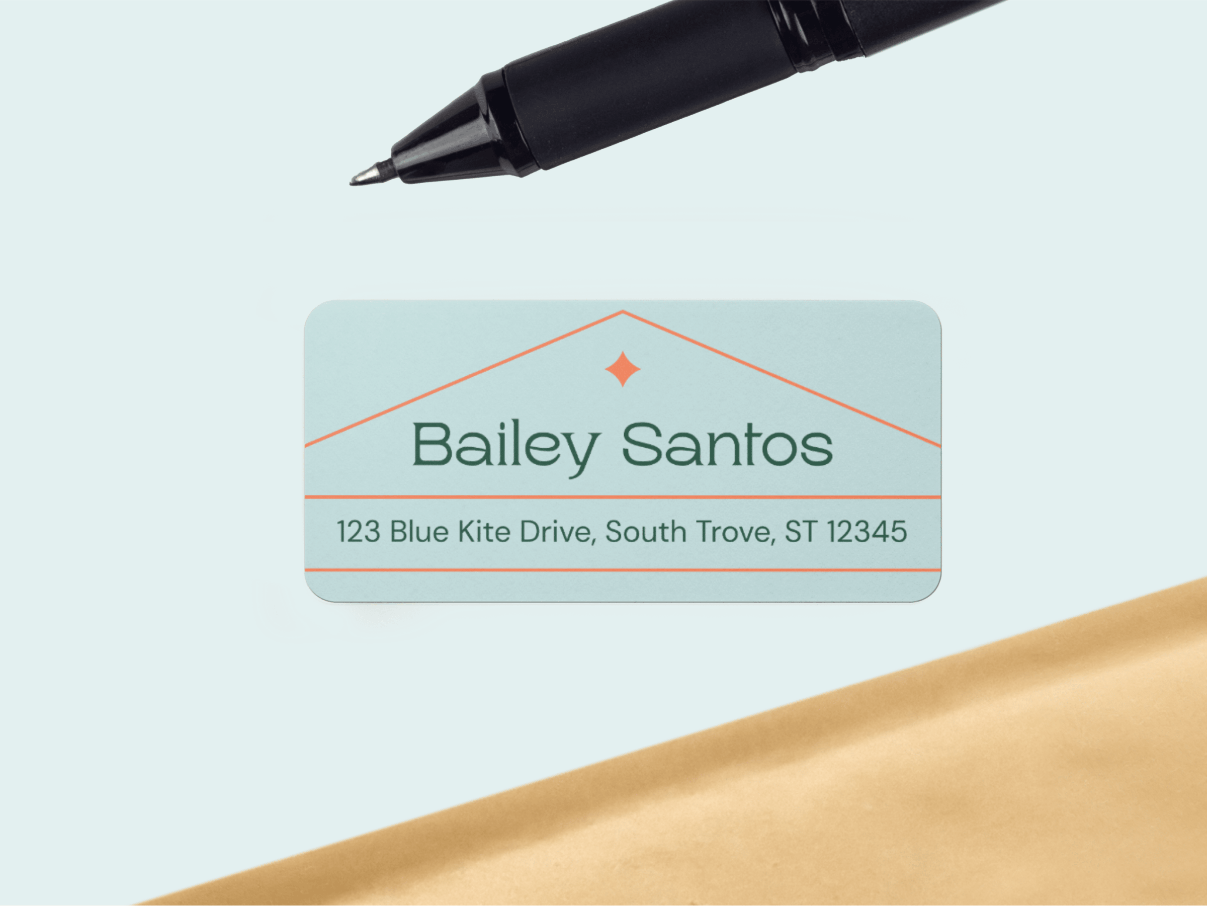 Personnalisé Personnalisé Auto-Encre Adresse Mauritius