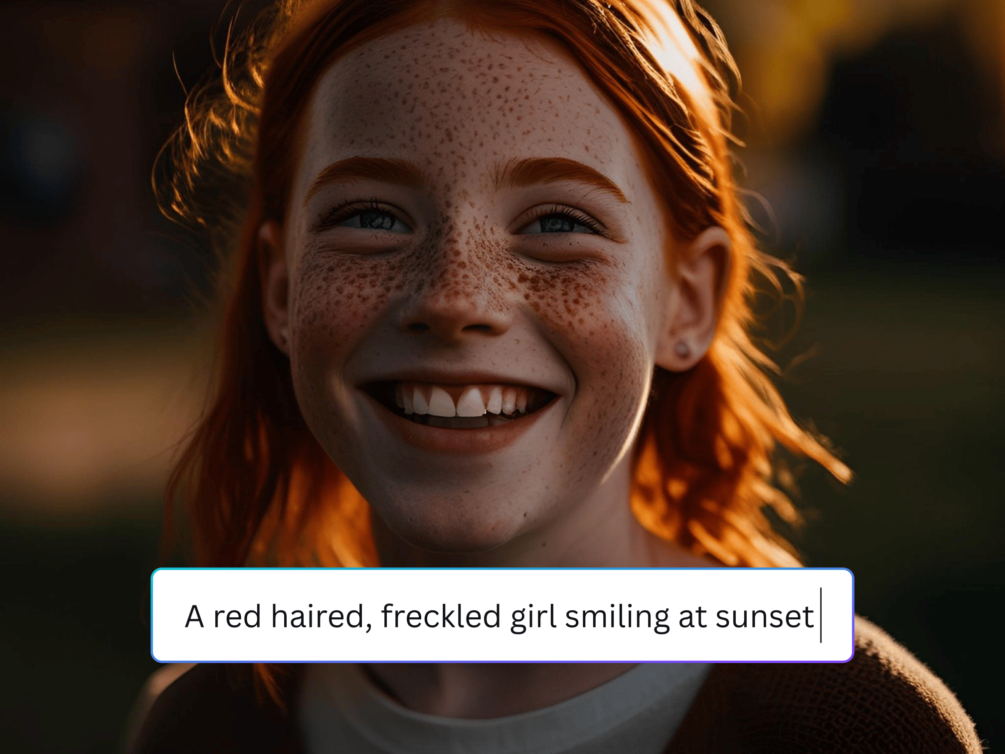 Another AI generated face with perfect skin and eyes