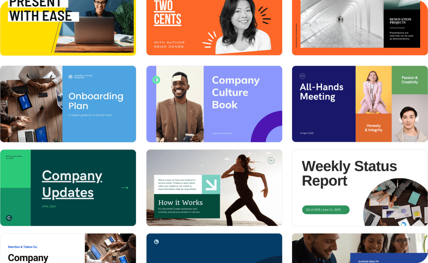 Start inspired with professionally-designed templates