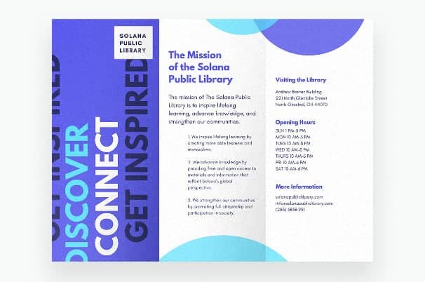 Create a brochure in Canva