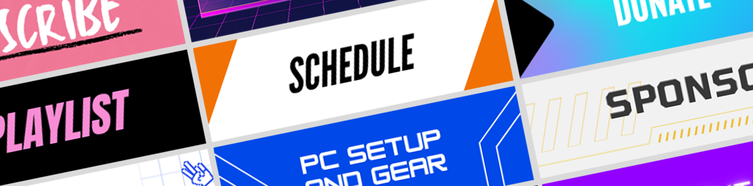 Twitch Panels Banner