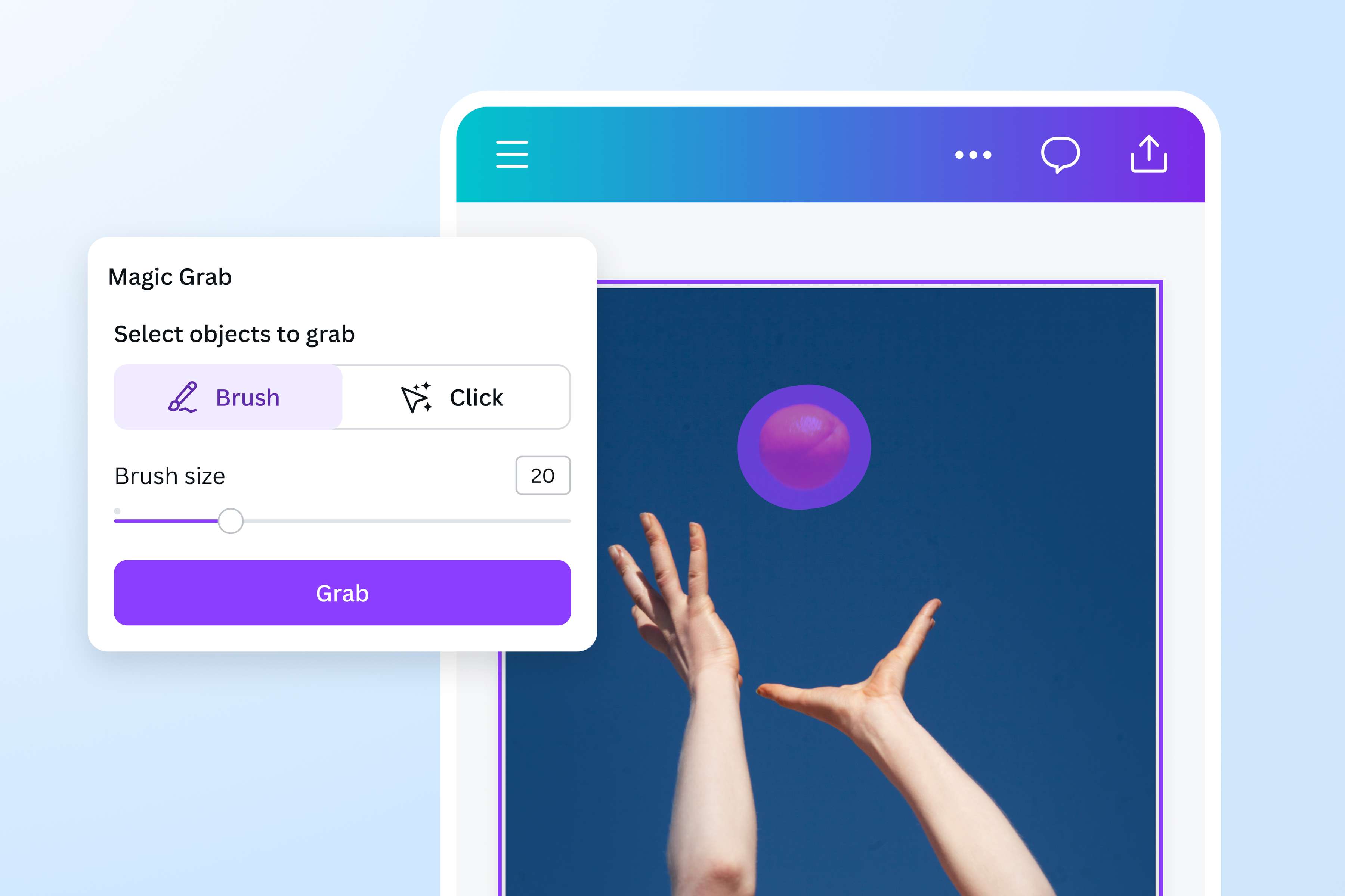 Edit your image with Magic Grab