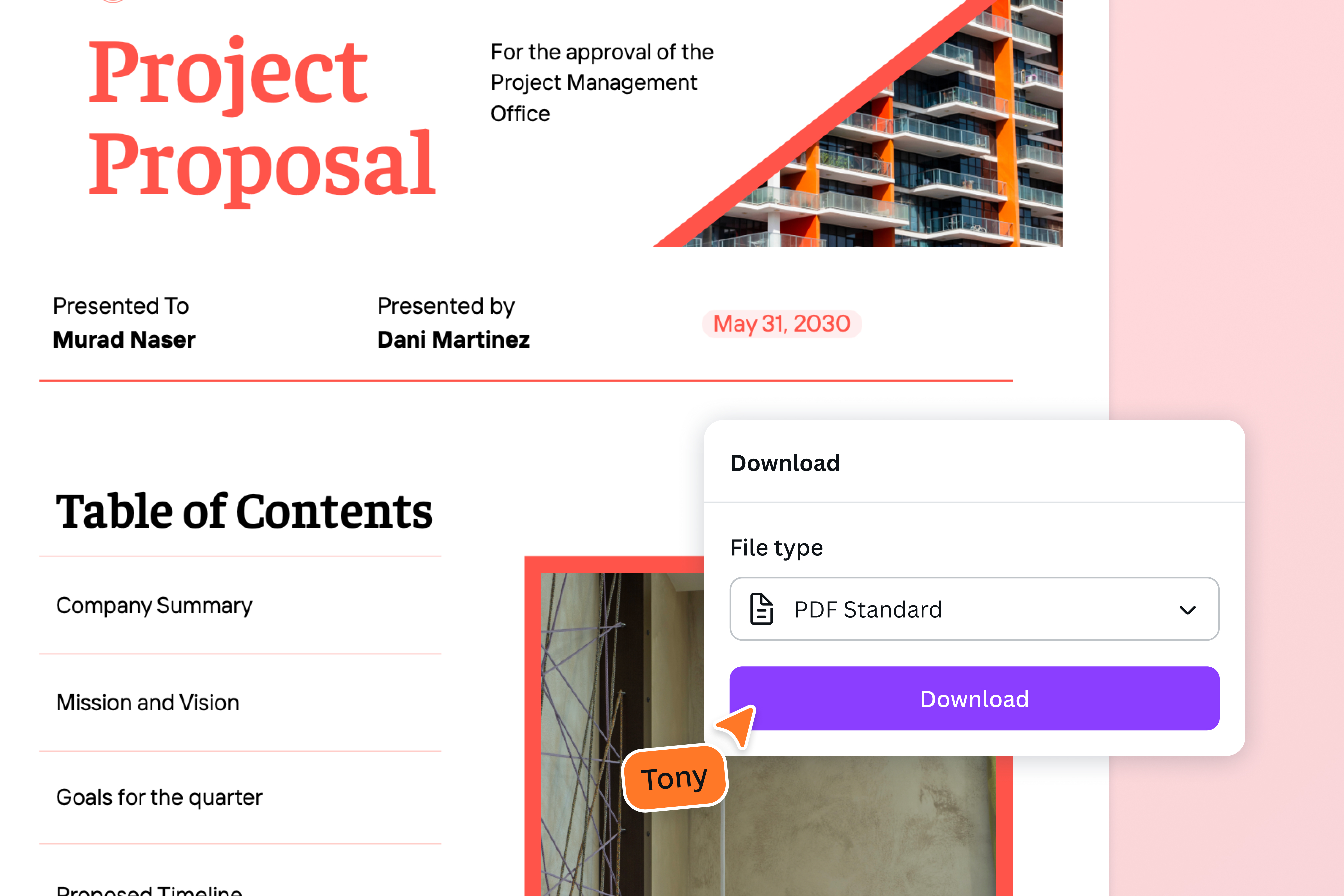 Create one organized master document Create one organized master document