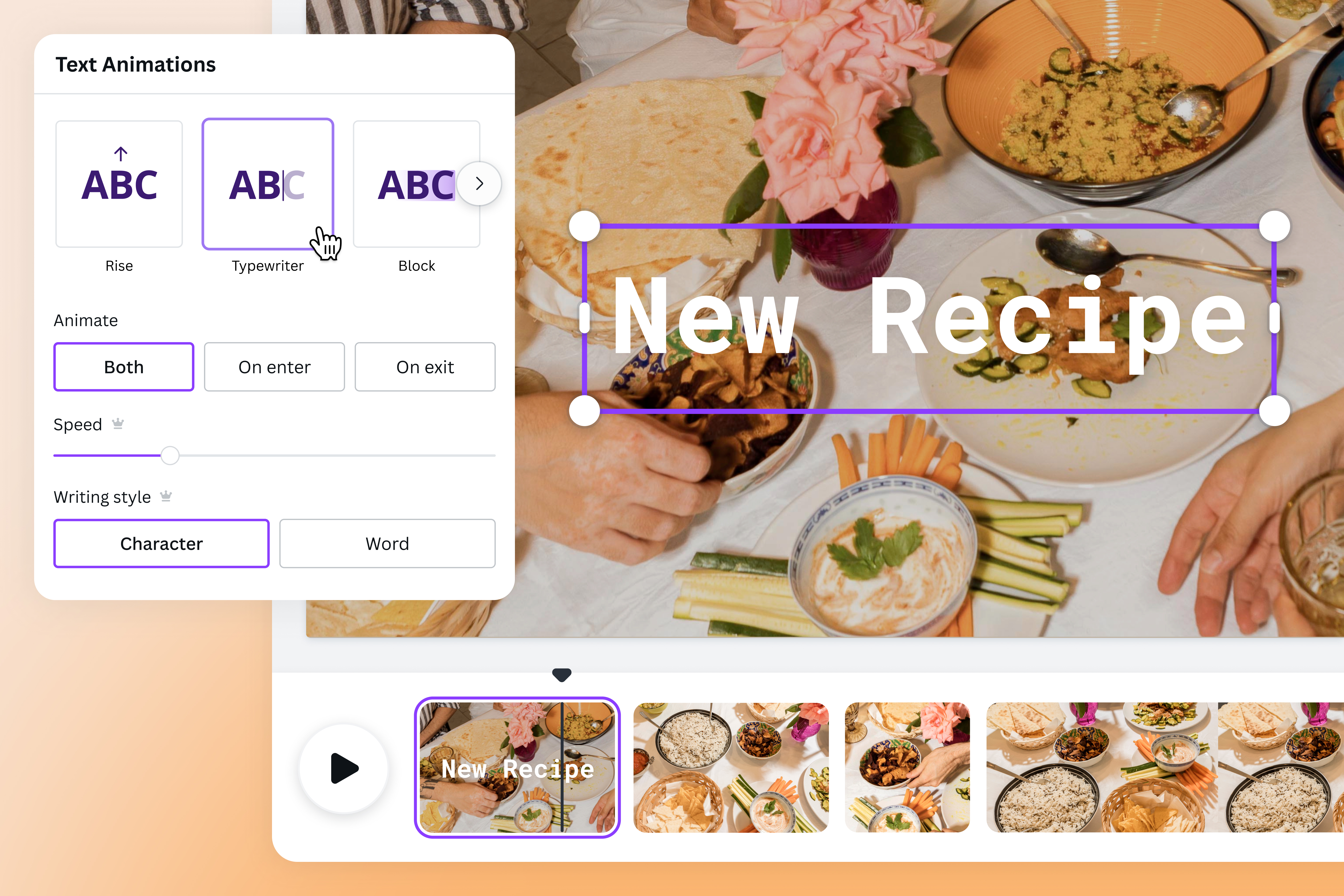 Add animated texts to your photos