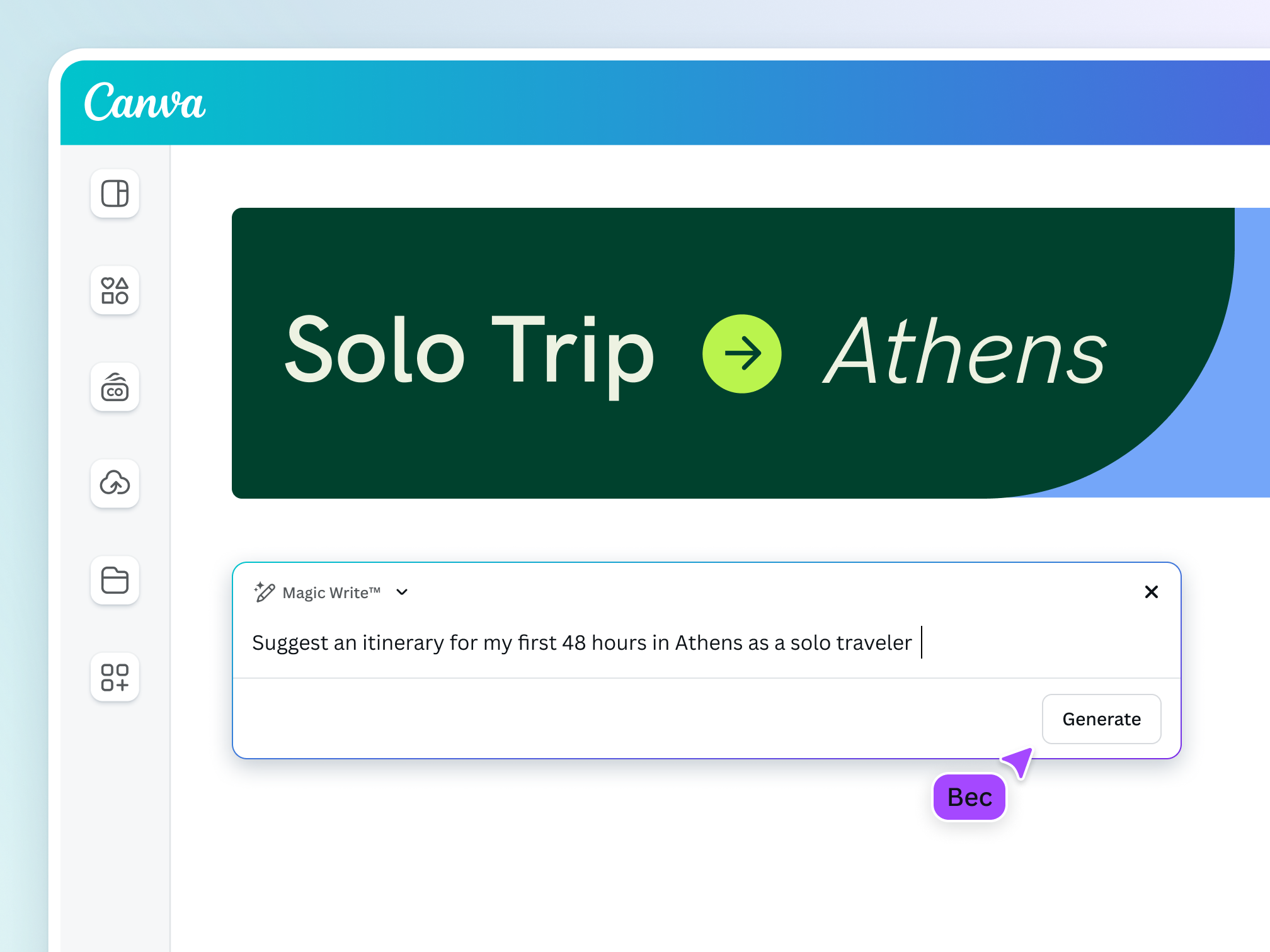 Anteprima AI itinerario viaggio