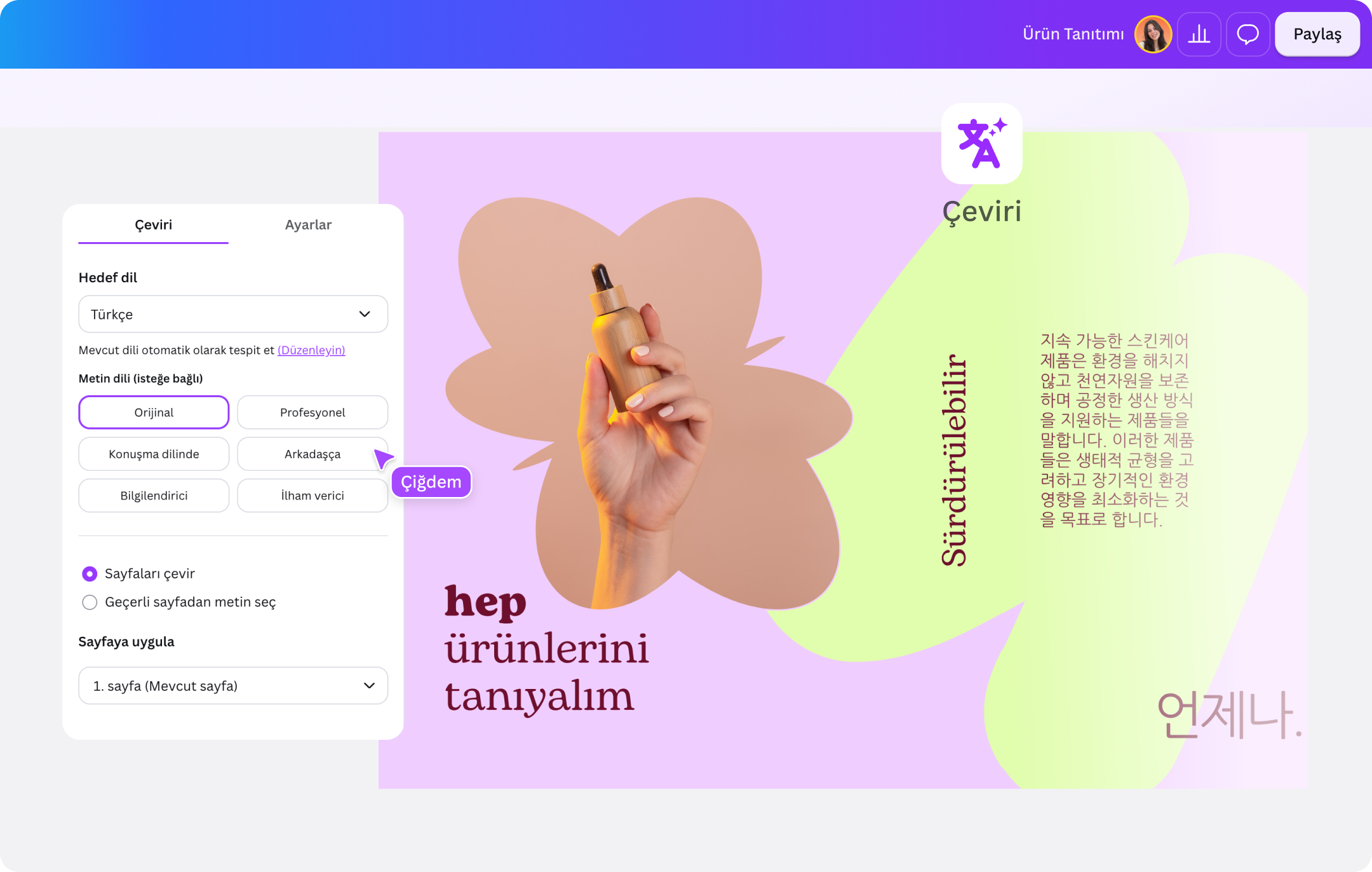 PDF Çeviri - Canva PDF Çeviri - Canva