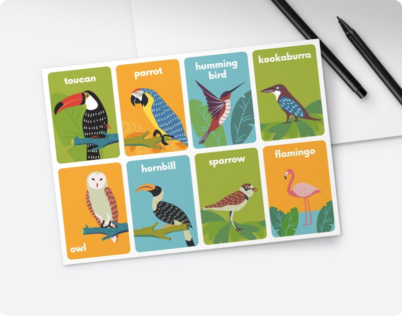 Flashcard | Desain, Cetak & Bagikan dengan Canva
