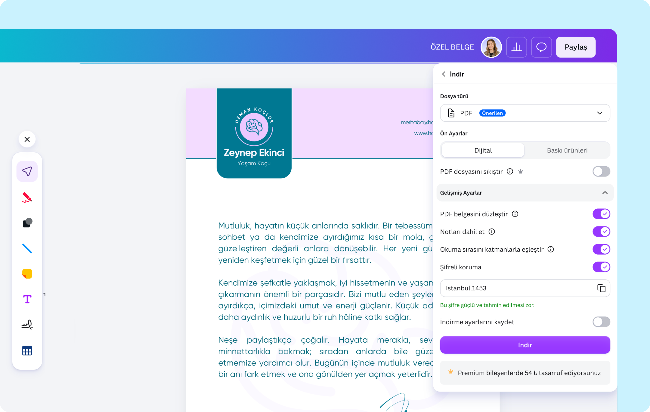 PDF Word Çevirme - Canva
