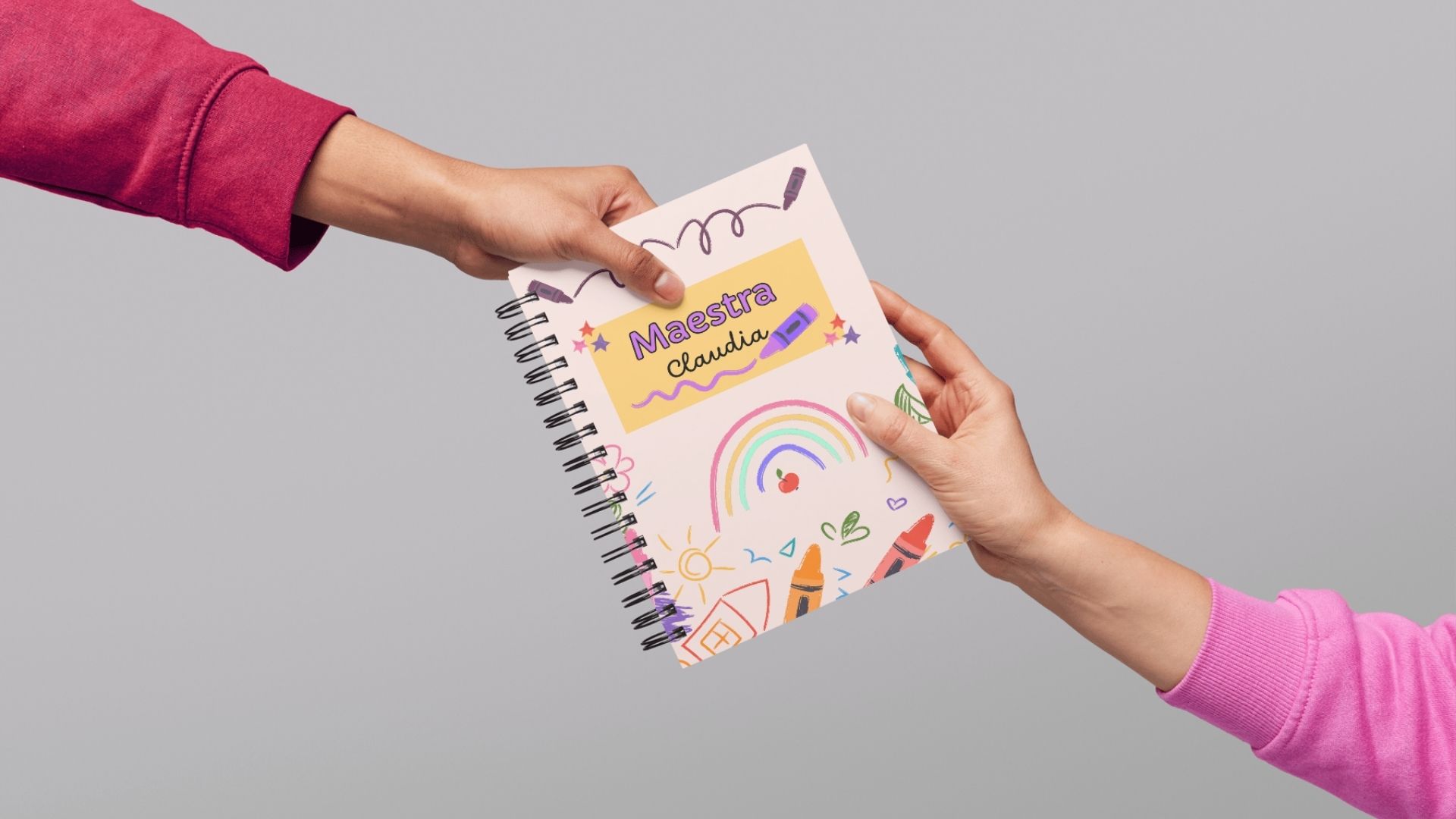 Ejemplo de una agenda escolar hecha en Canva Ejemplo de una agenda escolar hecha en Canva