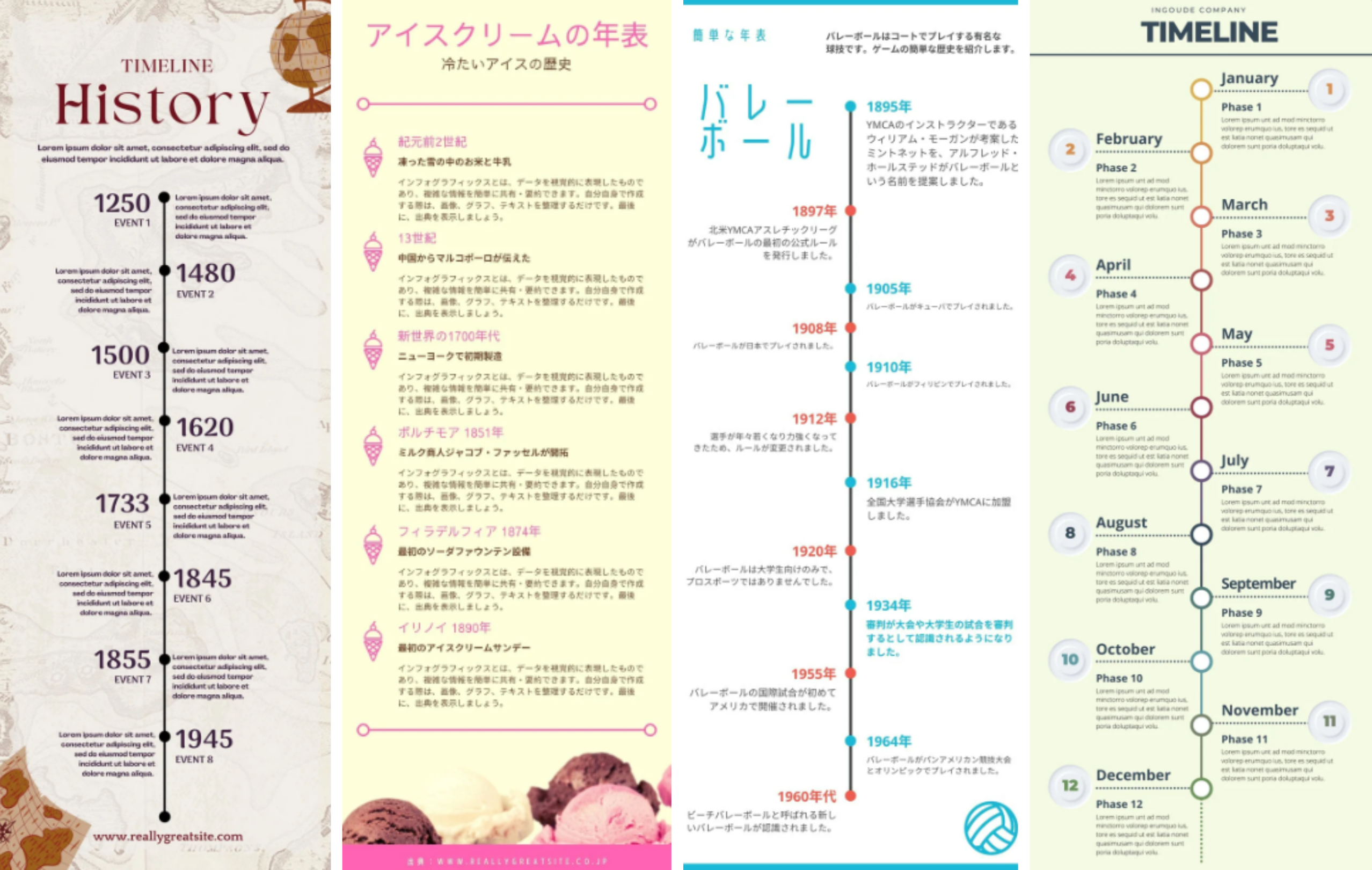 年表を今すぐ作成! 年表を今すぐ作成!
