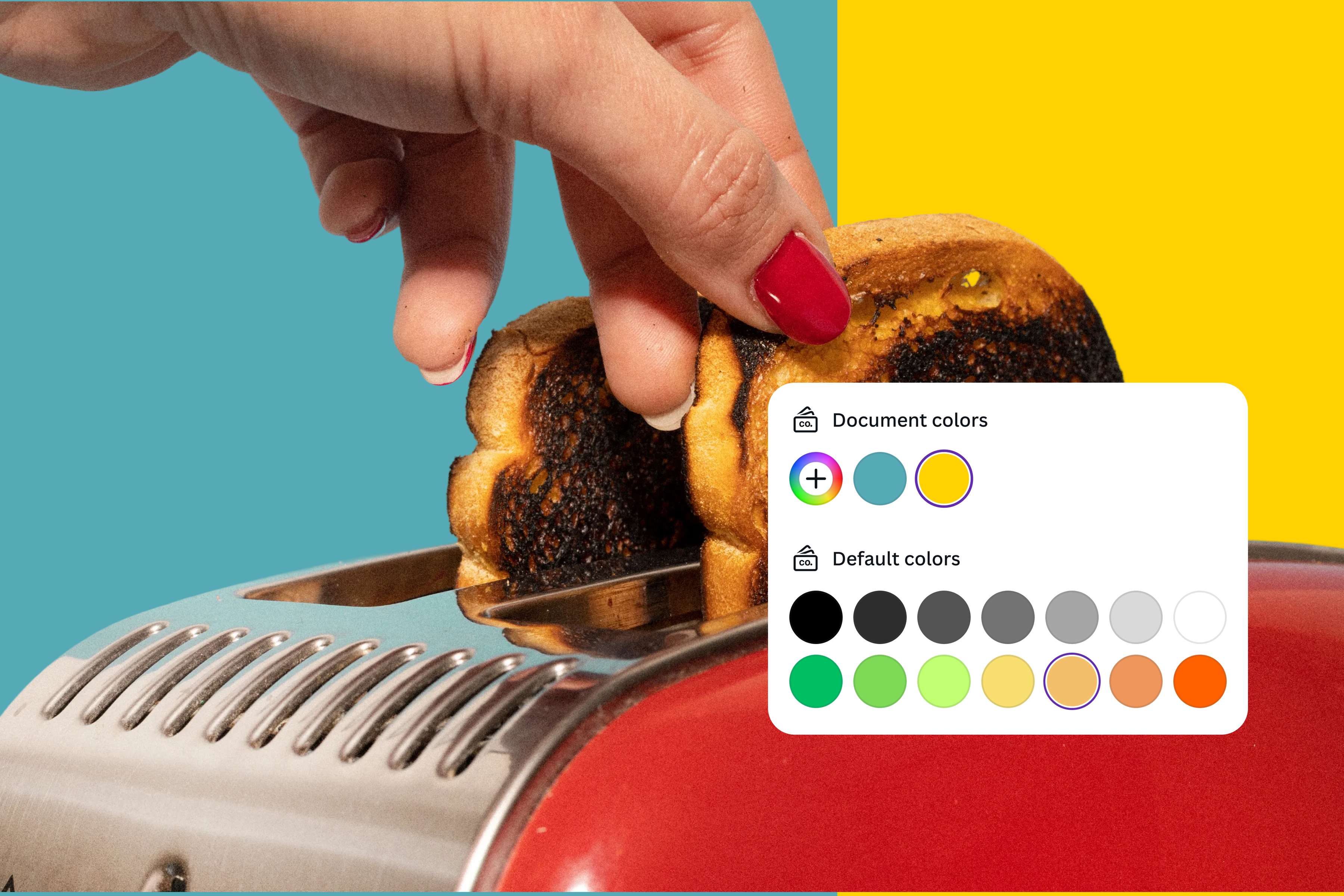 Select a default color as your image background