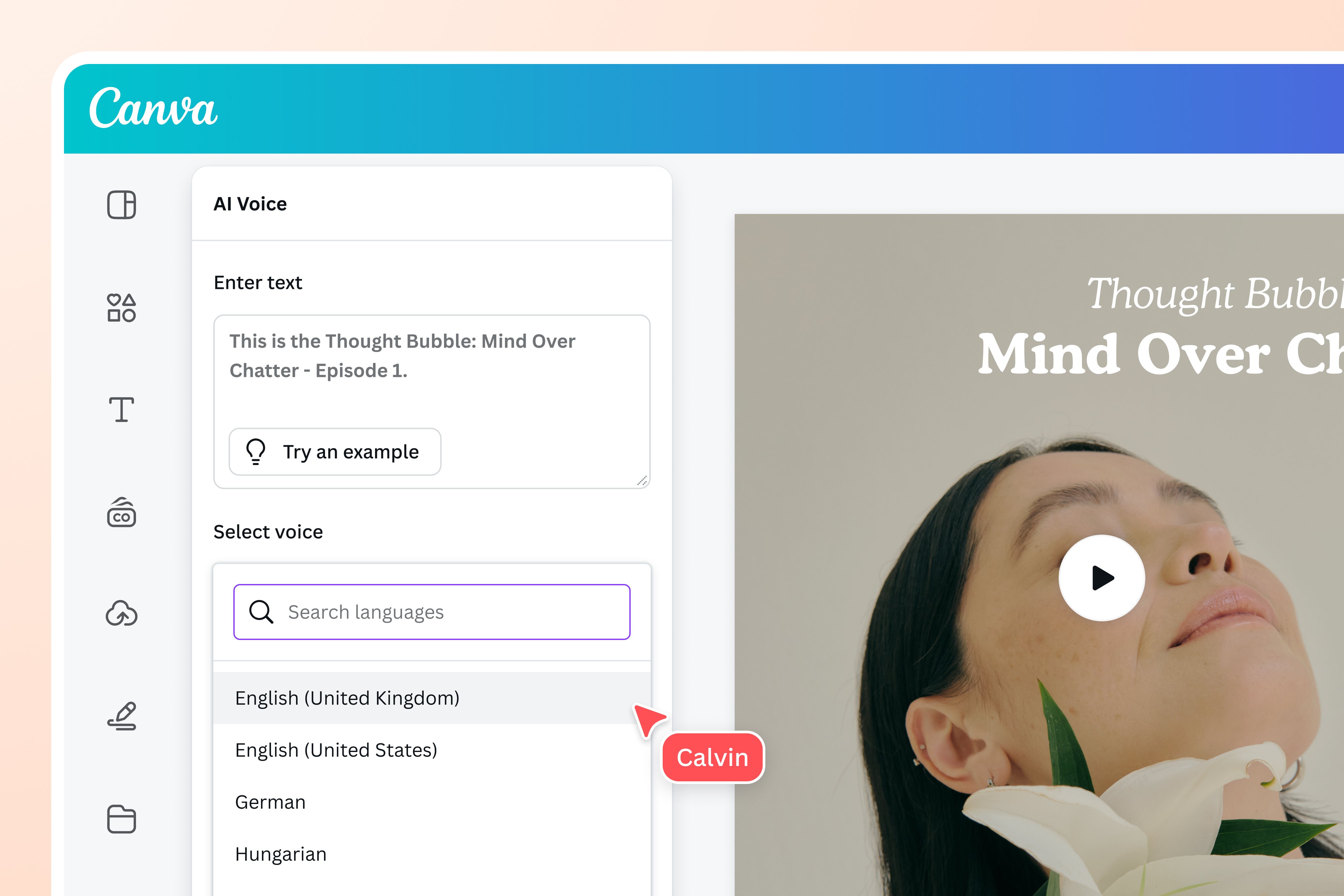 Discover the ideal voice for your content