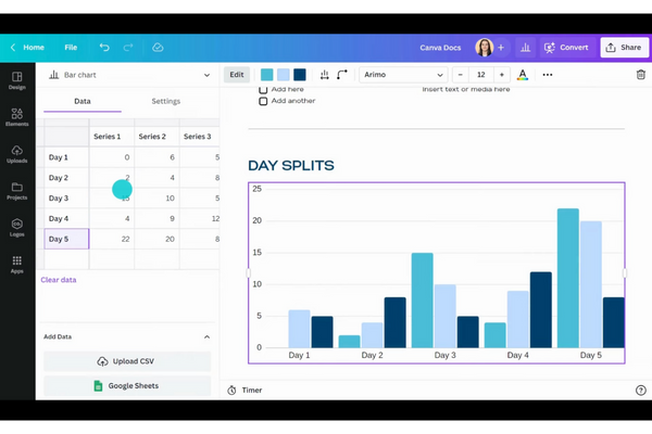بدء استخدام Canva Docs