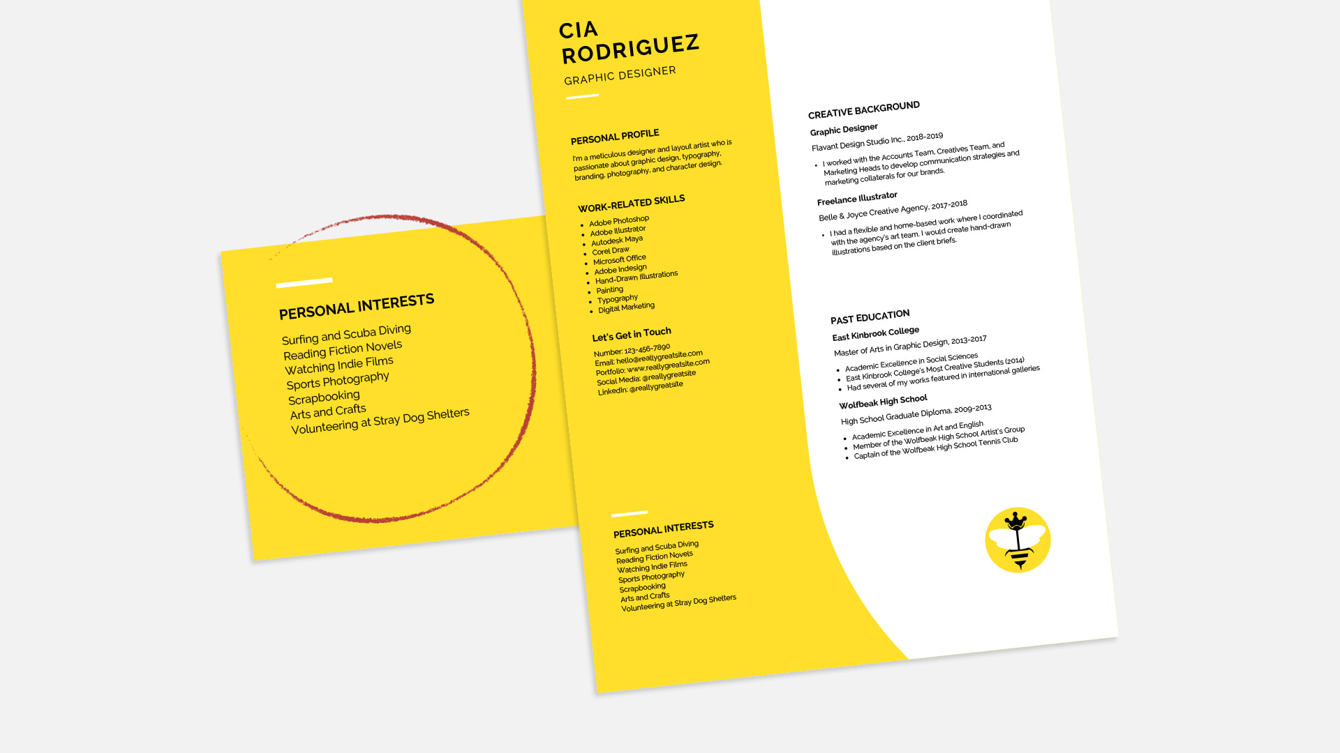 canva, cv, centres, d'interet, hobbies