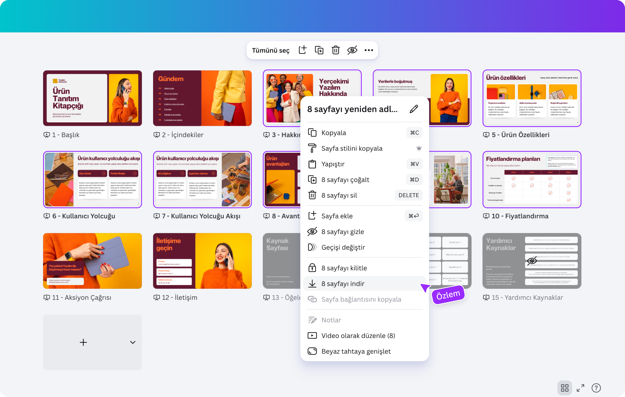 PDF ayrıma - Canva PDF ayrıma - Canva