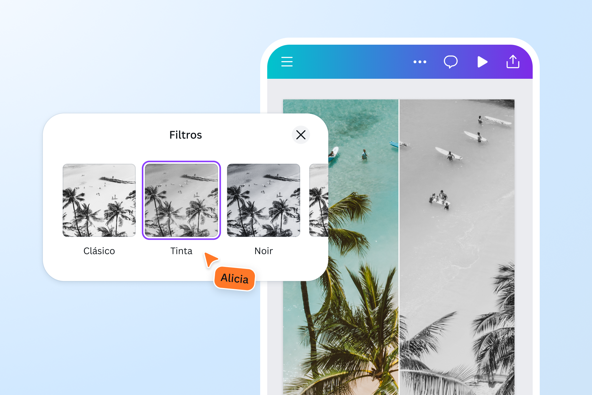 Aplica filtros para mejorar tu imagen Aplica filtros para mejorar tu imagen