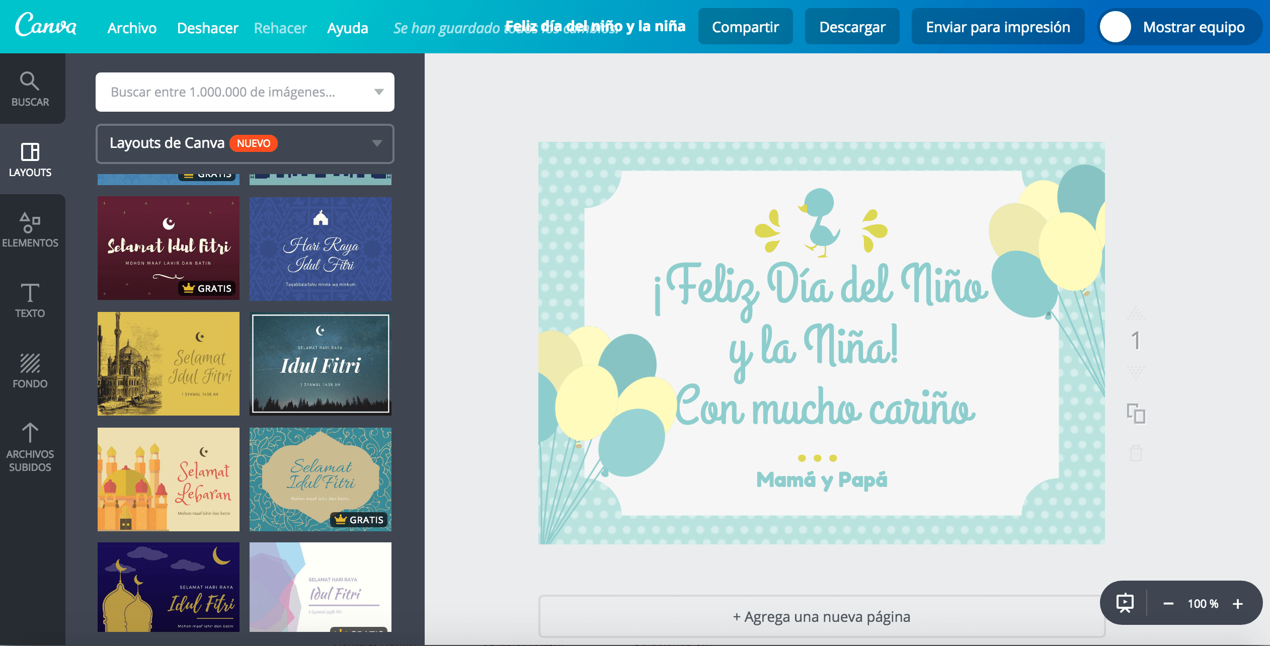 Tarjetas del Día del Niño Tarjetas del Día del Niño