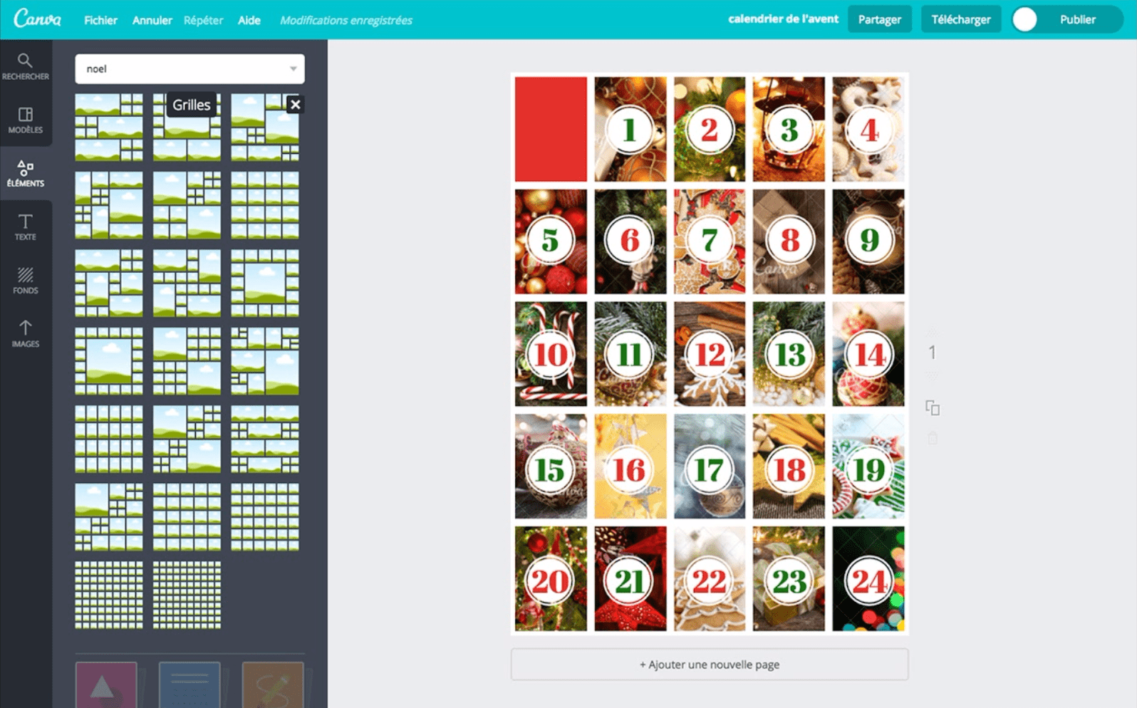 Calendriers de l'Avent à remplir personnalisable | Web, enseignes