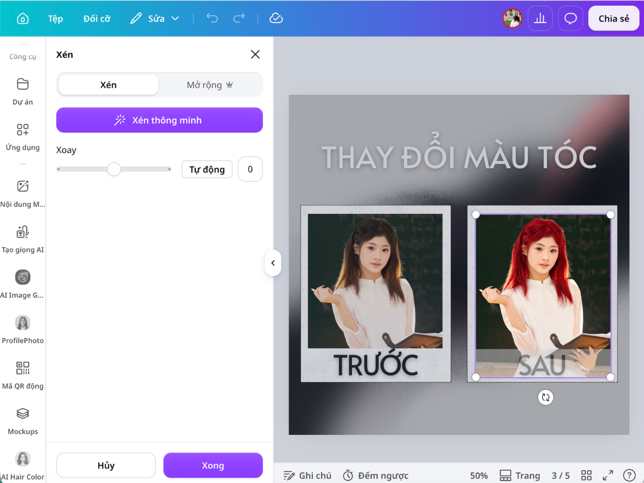 Kiểm tra và chỉnh sửa ảnh trong Canva