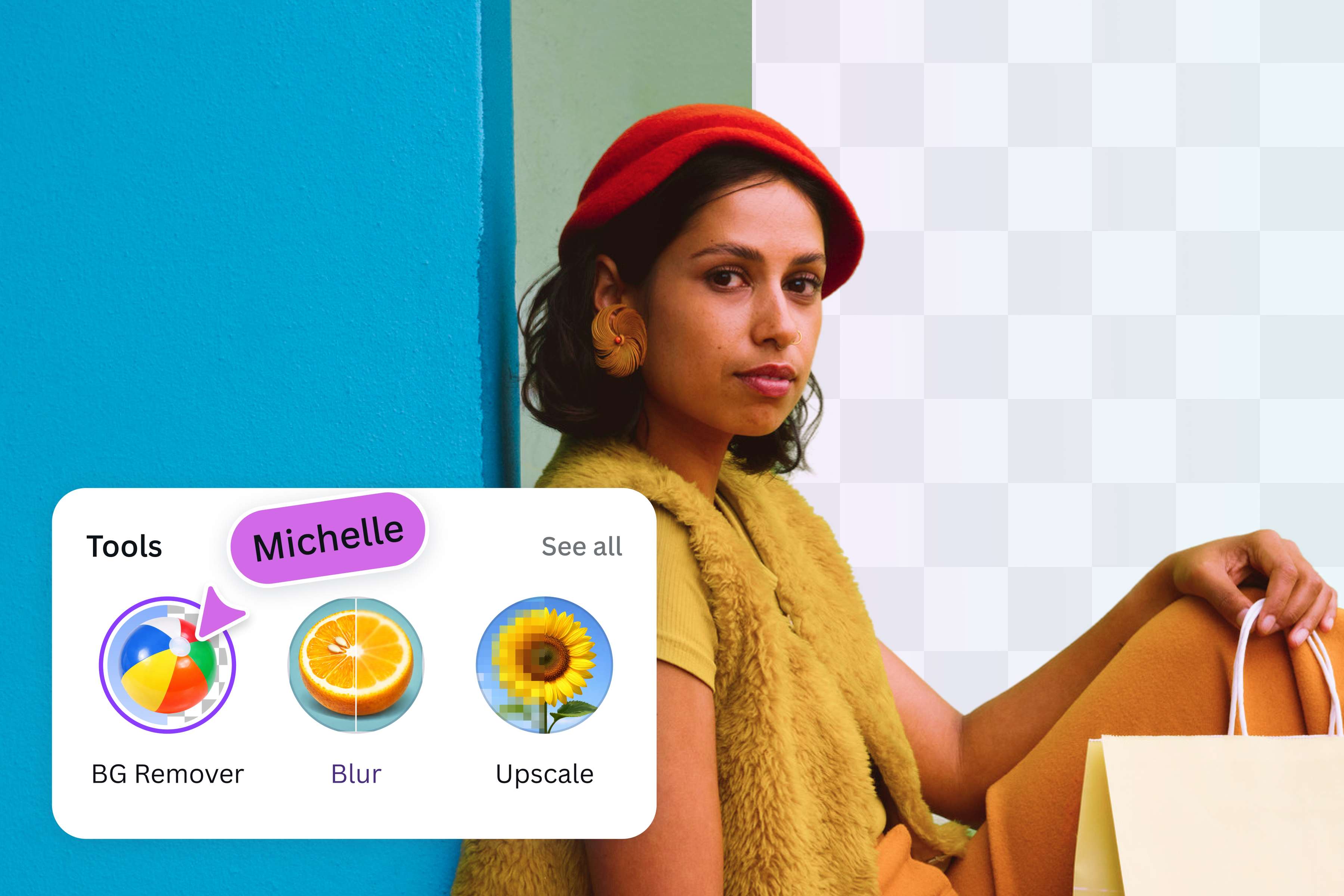 Use BG remover too to your image